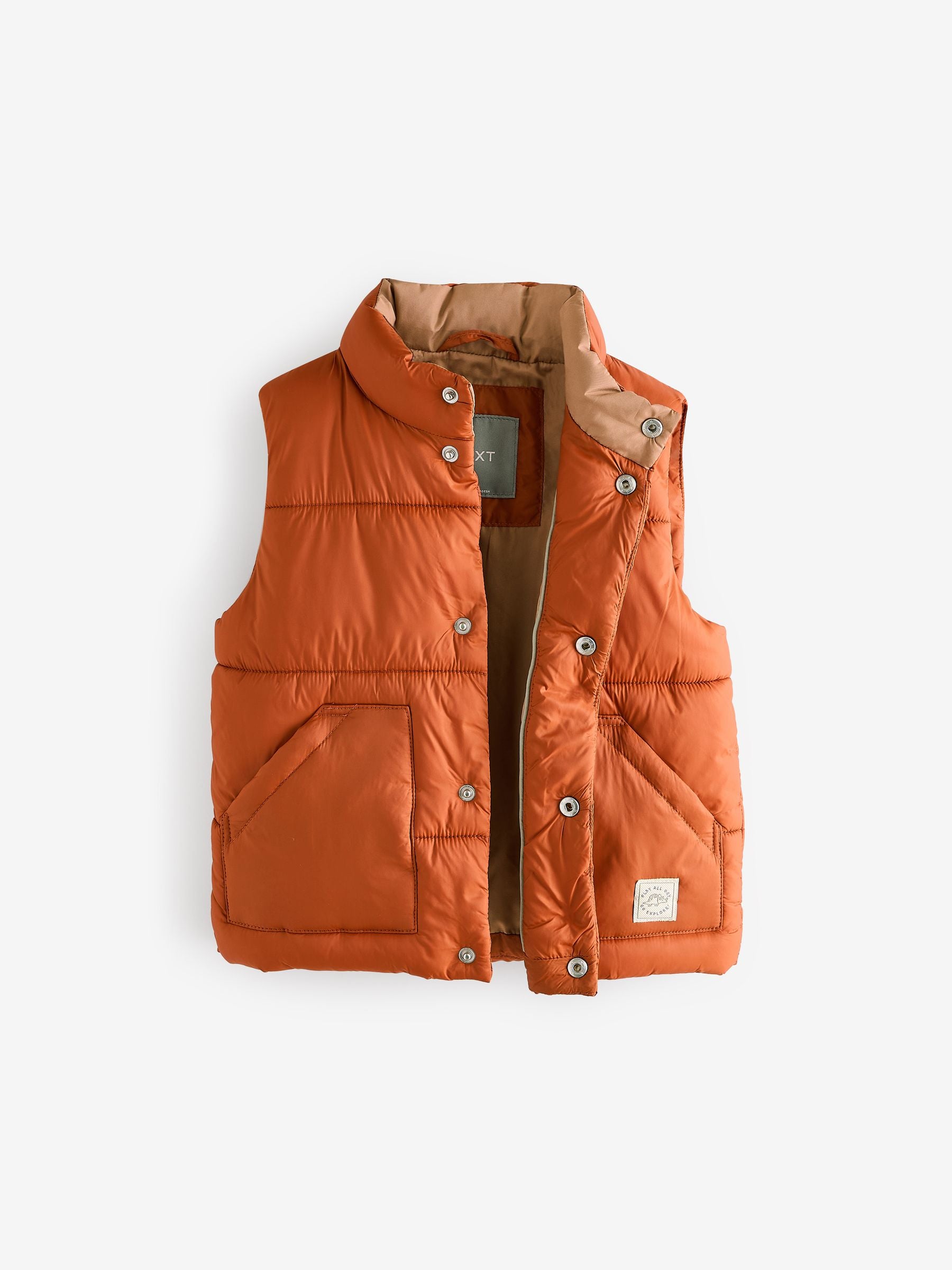 Rust Brown Padded Gilet (3mths-10yrs)