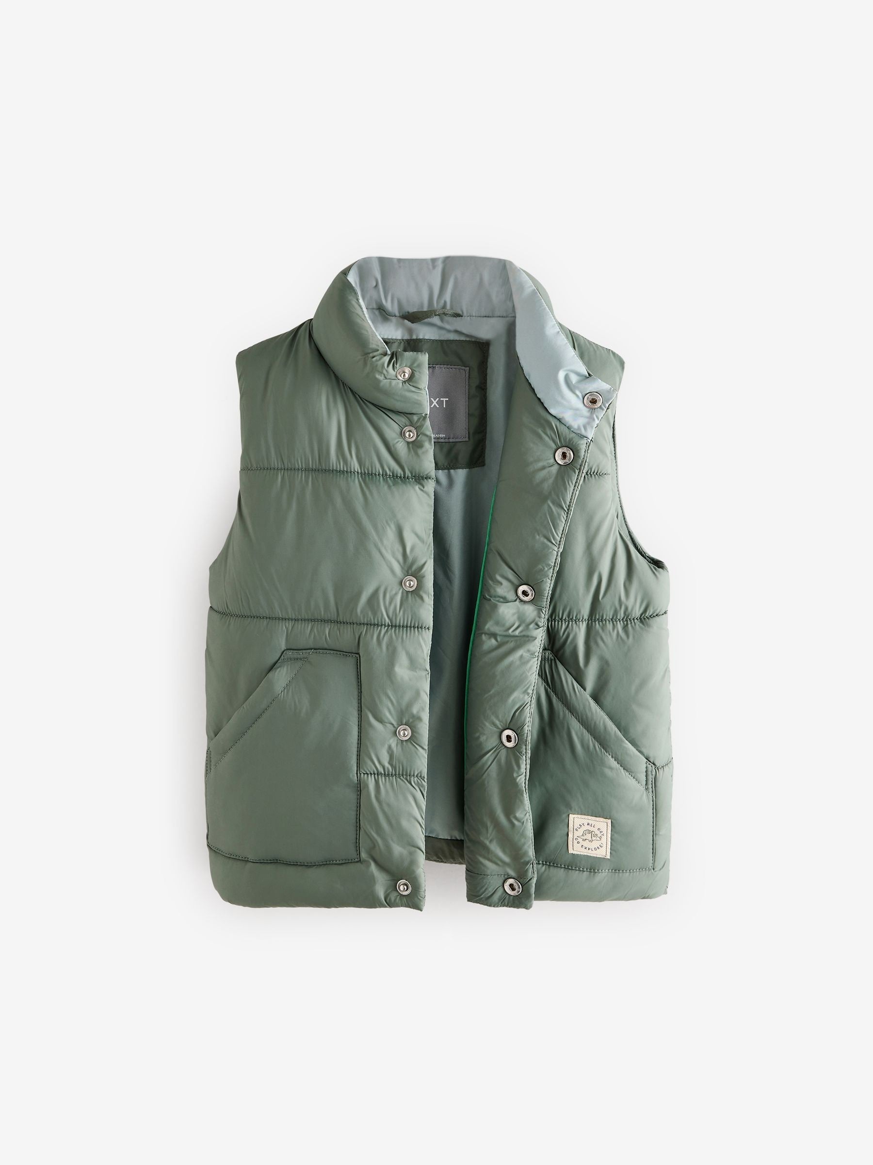 Sage Green Padded Gilet (3mths-10yrs)