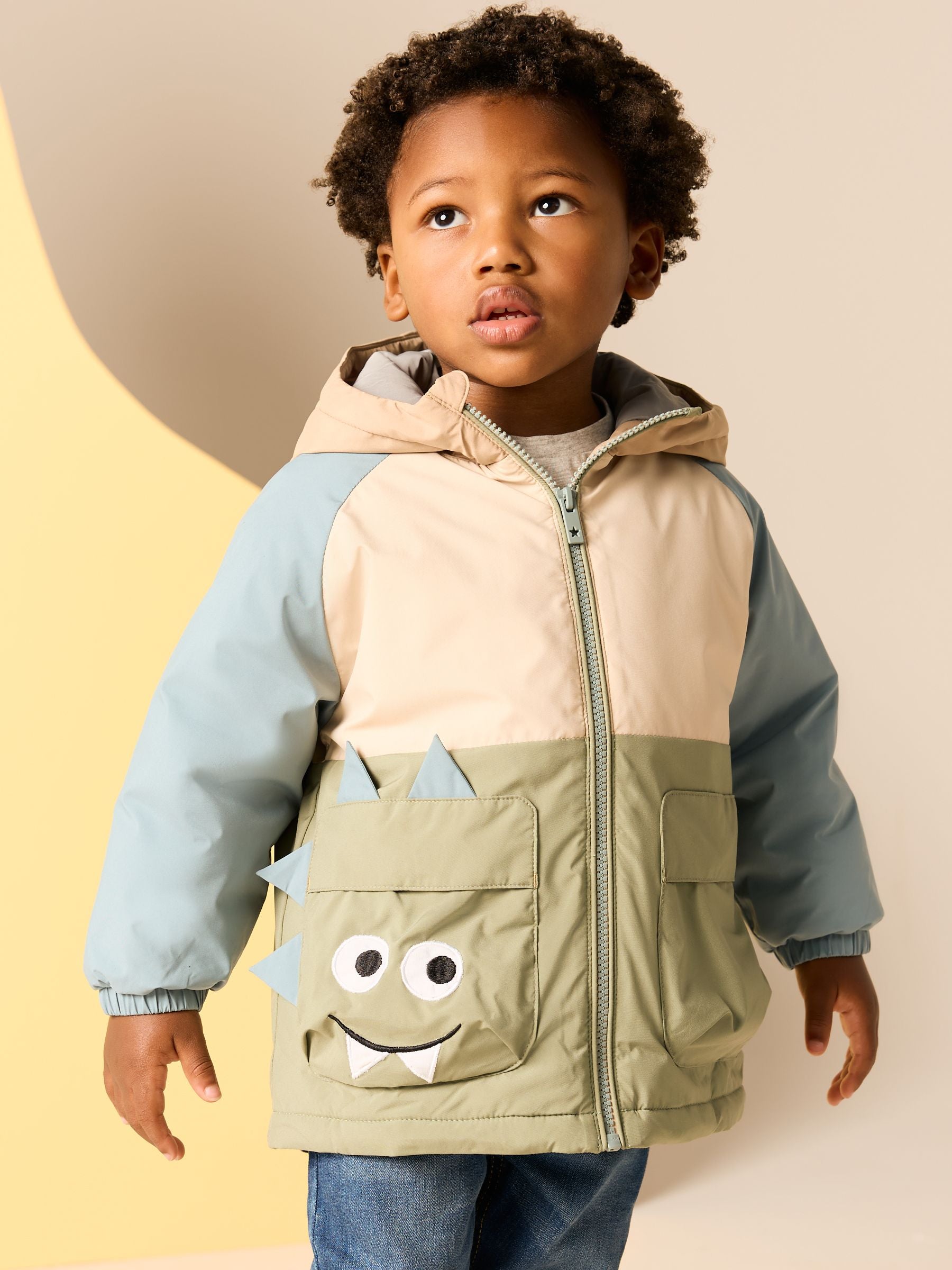 Blue/Neutral Shower Resistant Anorak (3mths-7yrs)