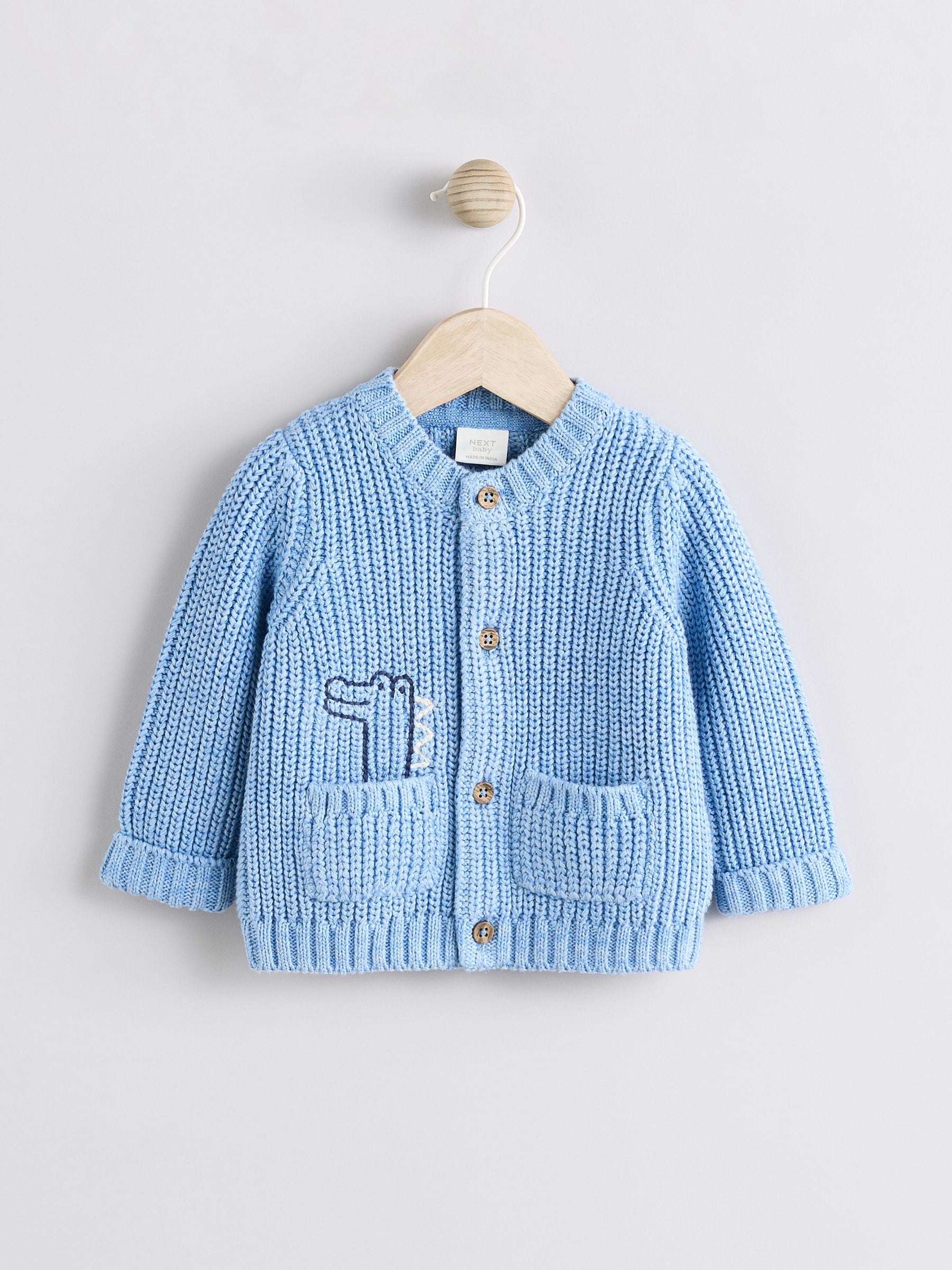 Blue Crocodile 100% Cotton Cardigan (0mths-2yrs)