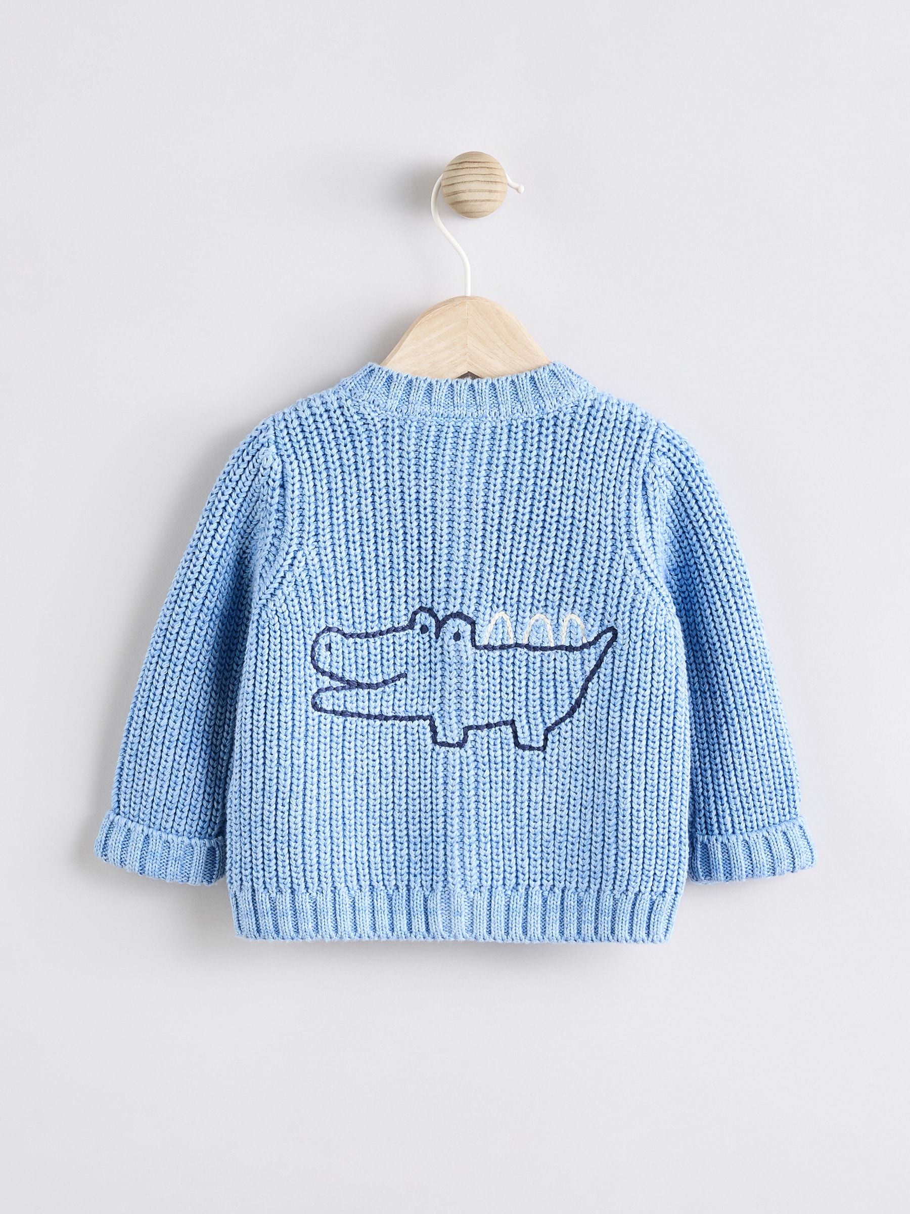 Blue Crocodile 100% Cotton Cardigan (0mths-2yrs)