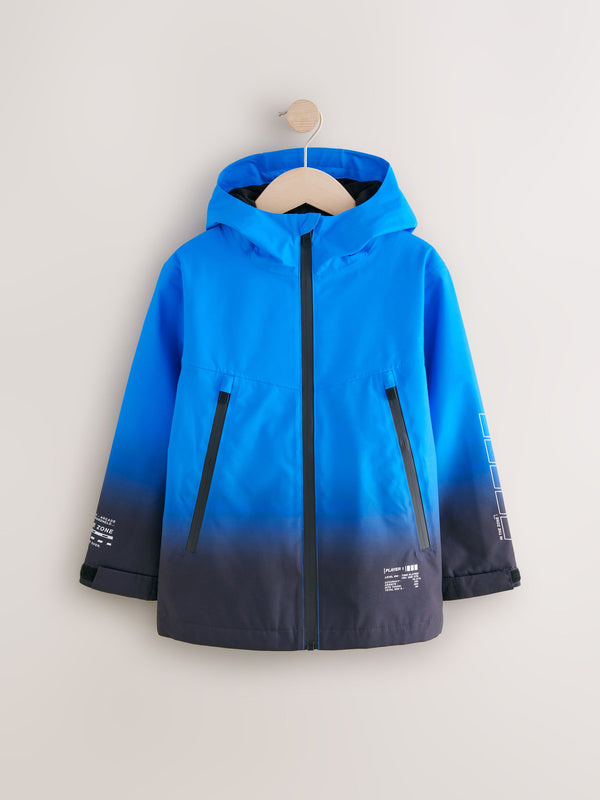 Cobalt Blue Waterproof Fleece Hooded Lined Coat (3-17yrs)