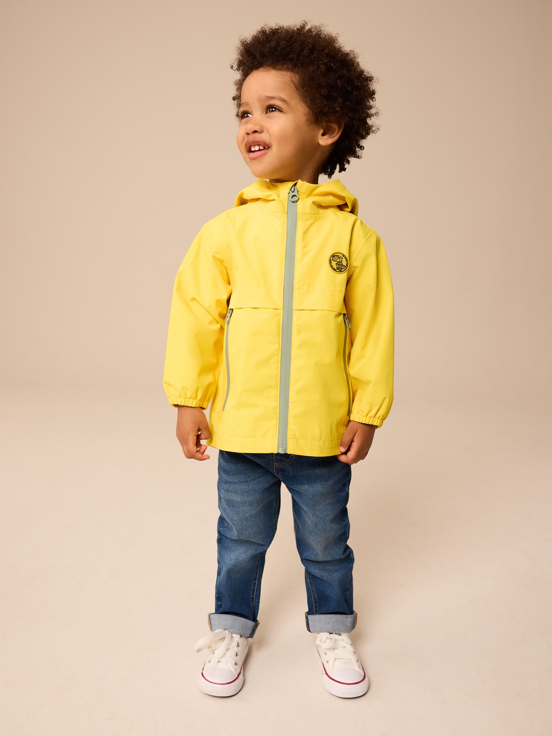 Yellow Waterproof Lightweight Anorak Coat (3mths-7yrs)