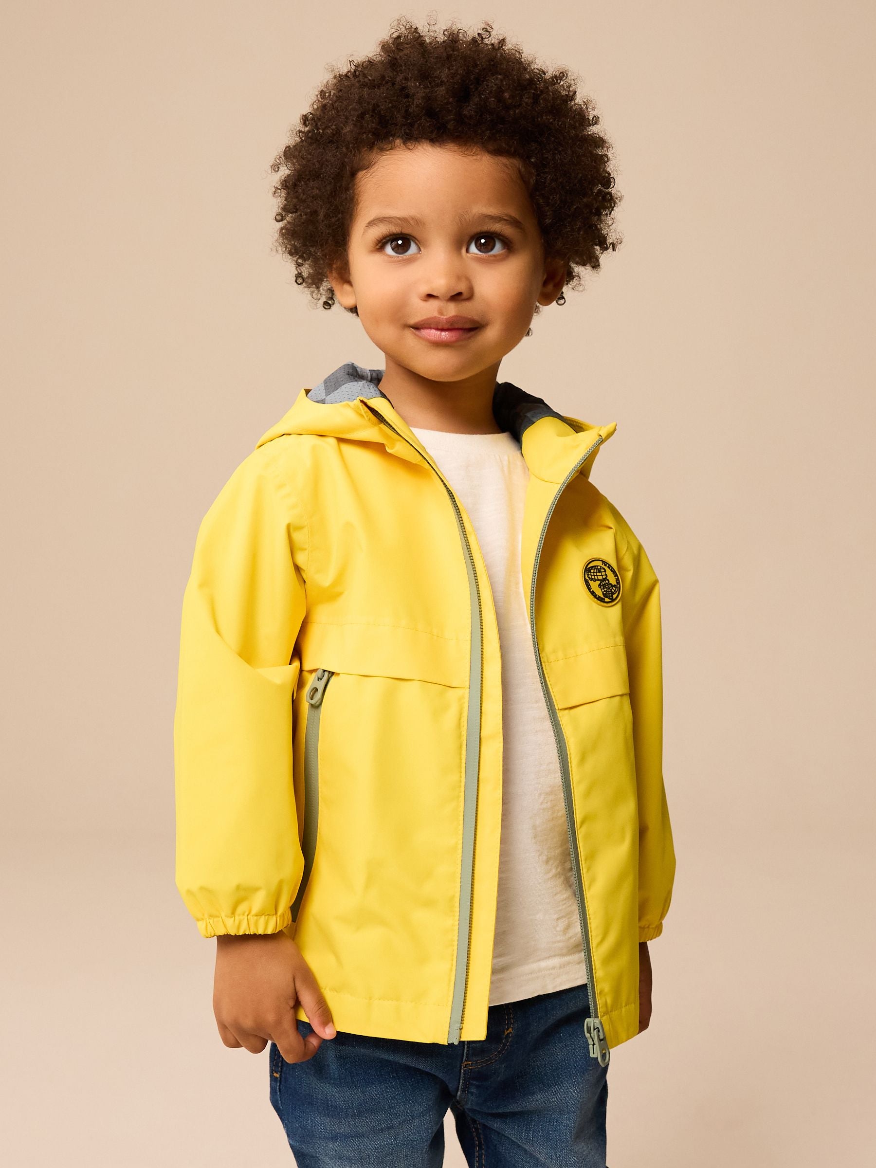 Yellow Waterproof Lightweight Anorak Coat (3mths-7yrs)