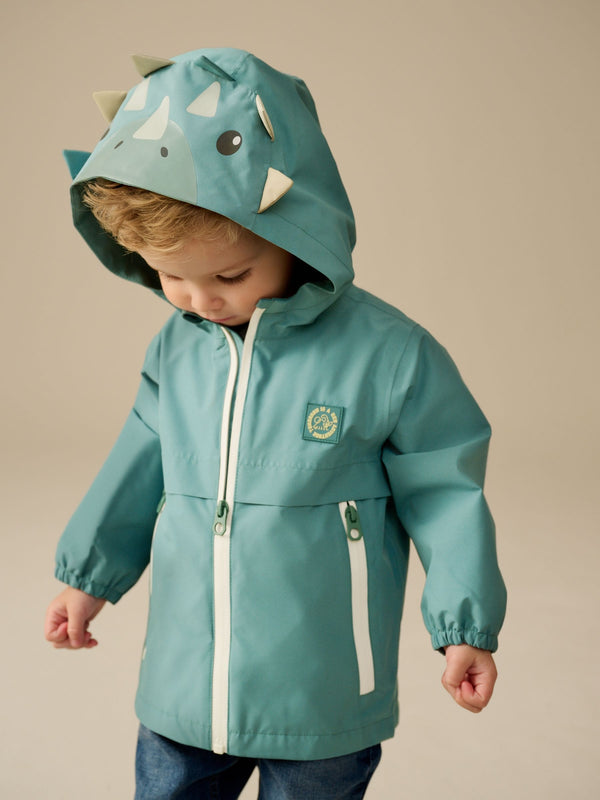 Green Waterproof Lightweight Anorak Coat (3mths-7yrs)