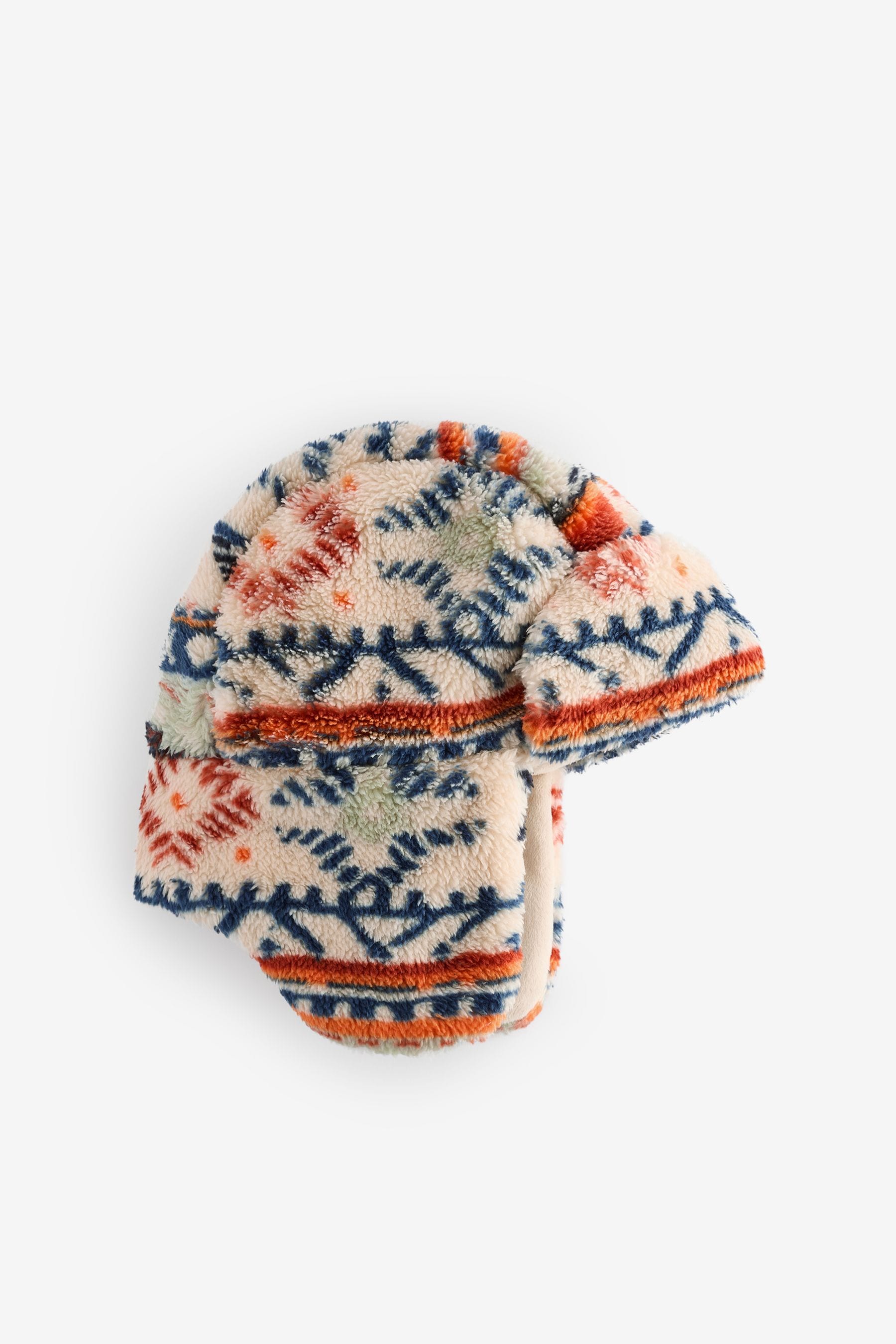 Multi Print Fleece Trapper Hat (3mths-10yrs)