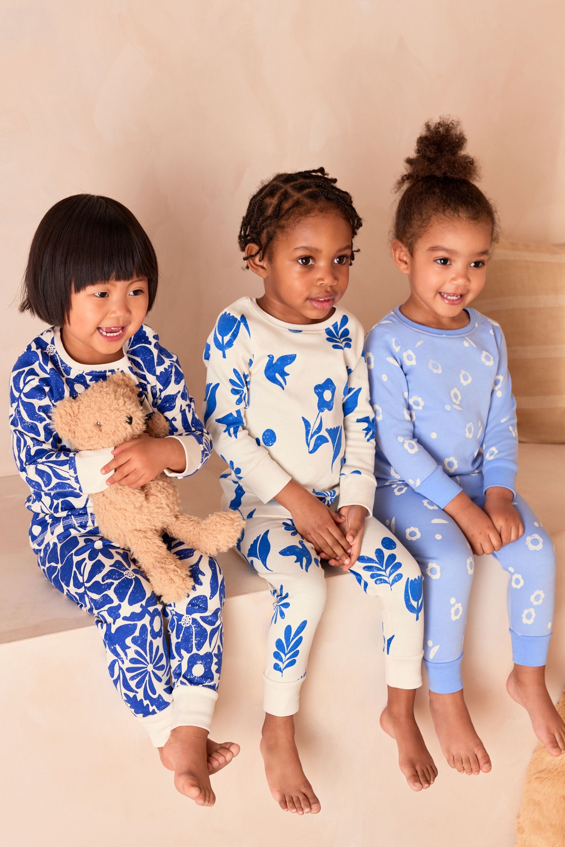 Blue Stampy Pyjamas 3 Pack (9mths-16yrs)