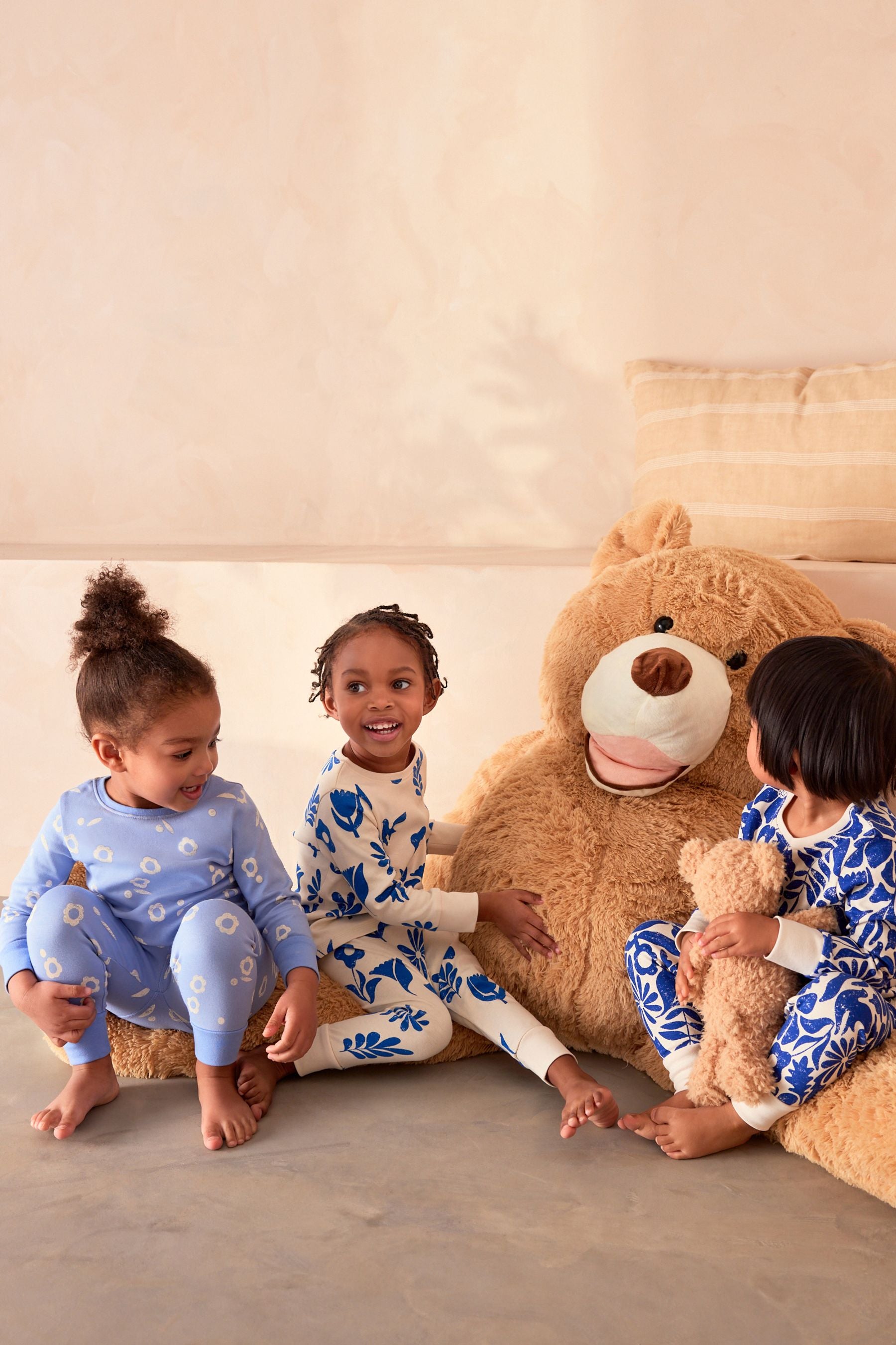 Blue Stampy Pyjamas 3 Pack (9mths-16yrs)