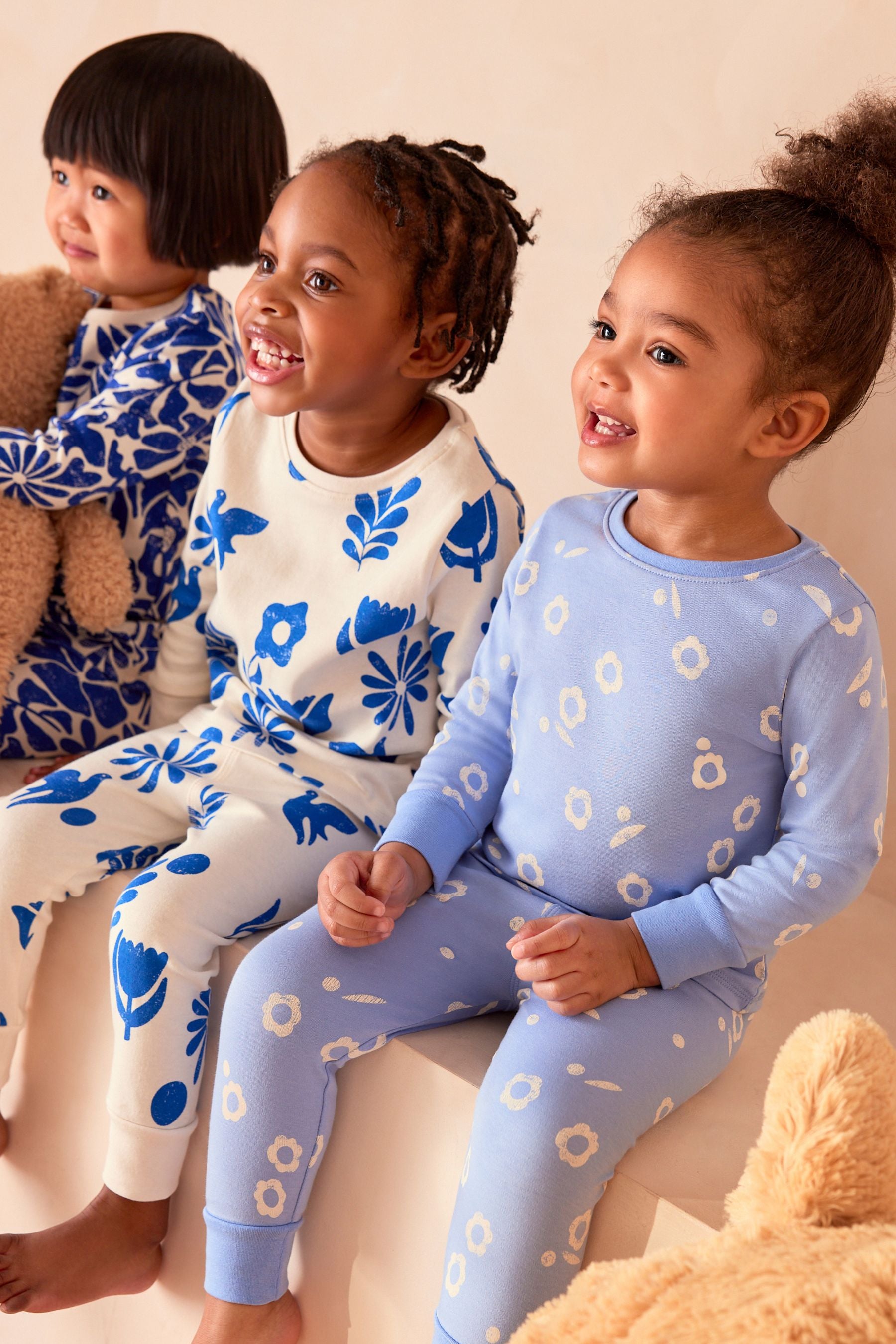 Blue Stampy Pyjamas 3 Pack (9mths-16yrs)