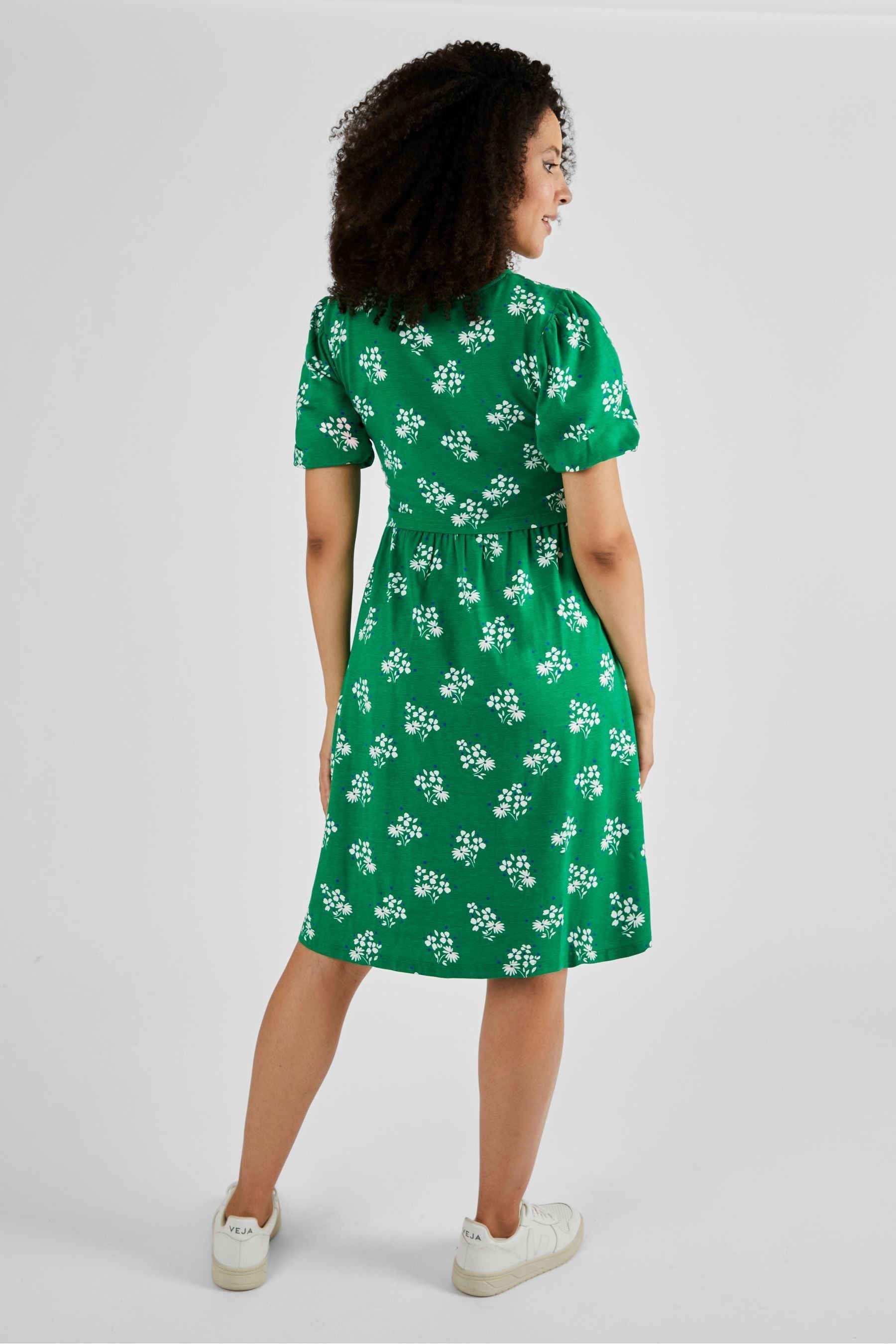 Green JoJo Maman Bébé Multi Print Maternity & Nursing Dress