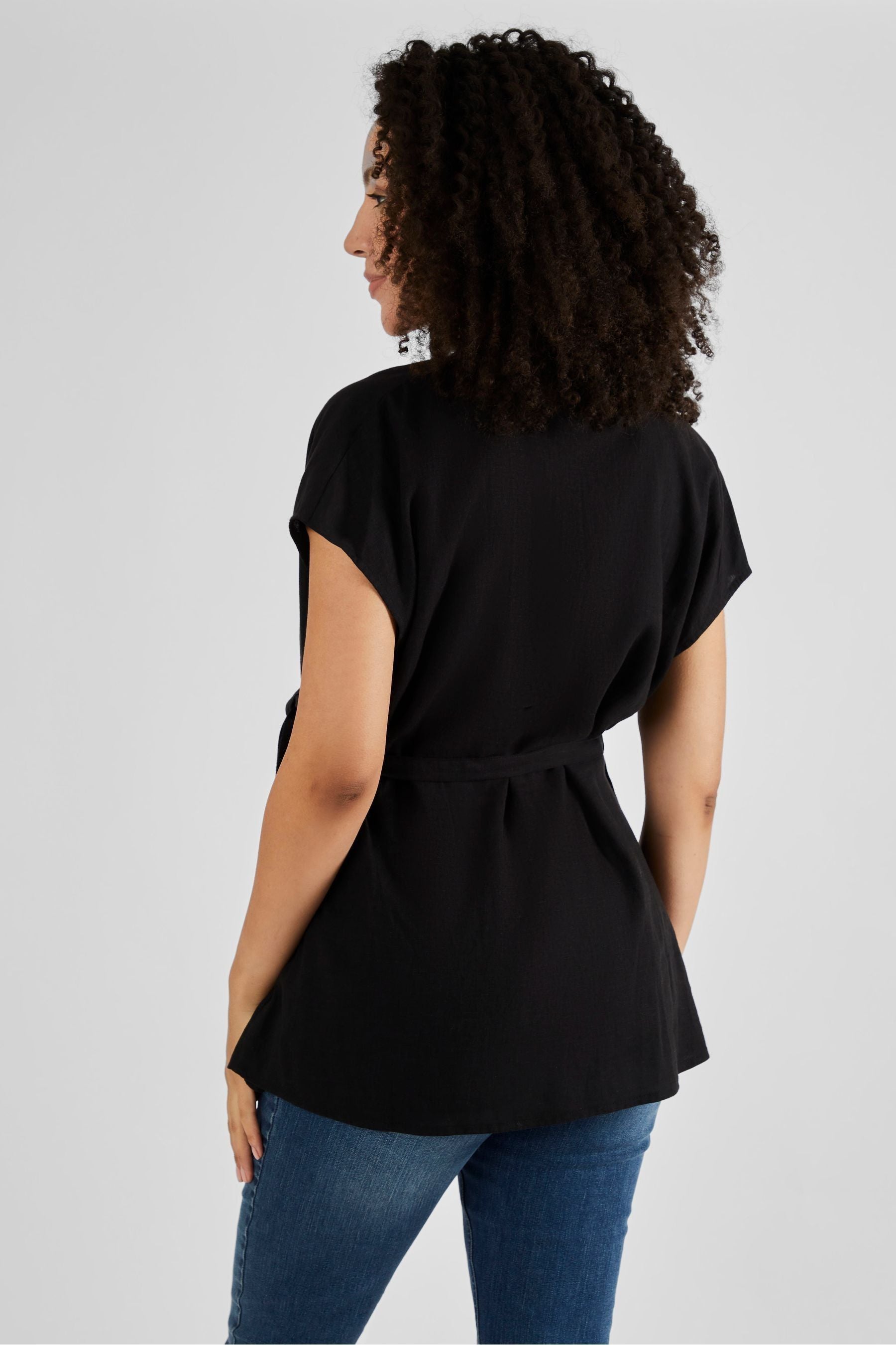 Black JoJo Maman Bébé Maternity Blouse