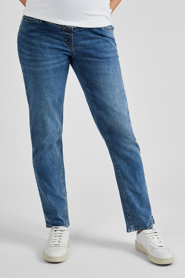 JoJo Maman B?©b?© Mid Wash Blue Straight Leg Maternity Denim Jeans