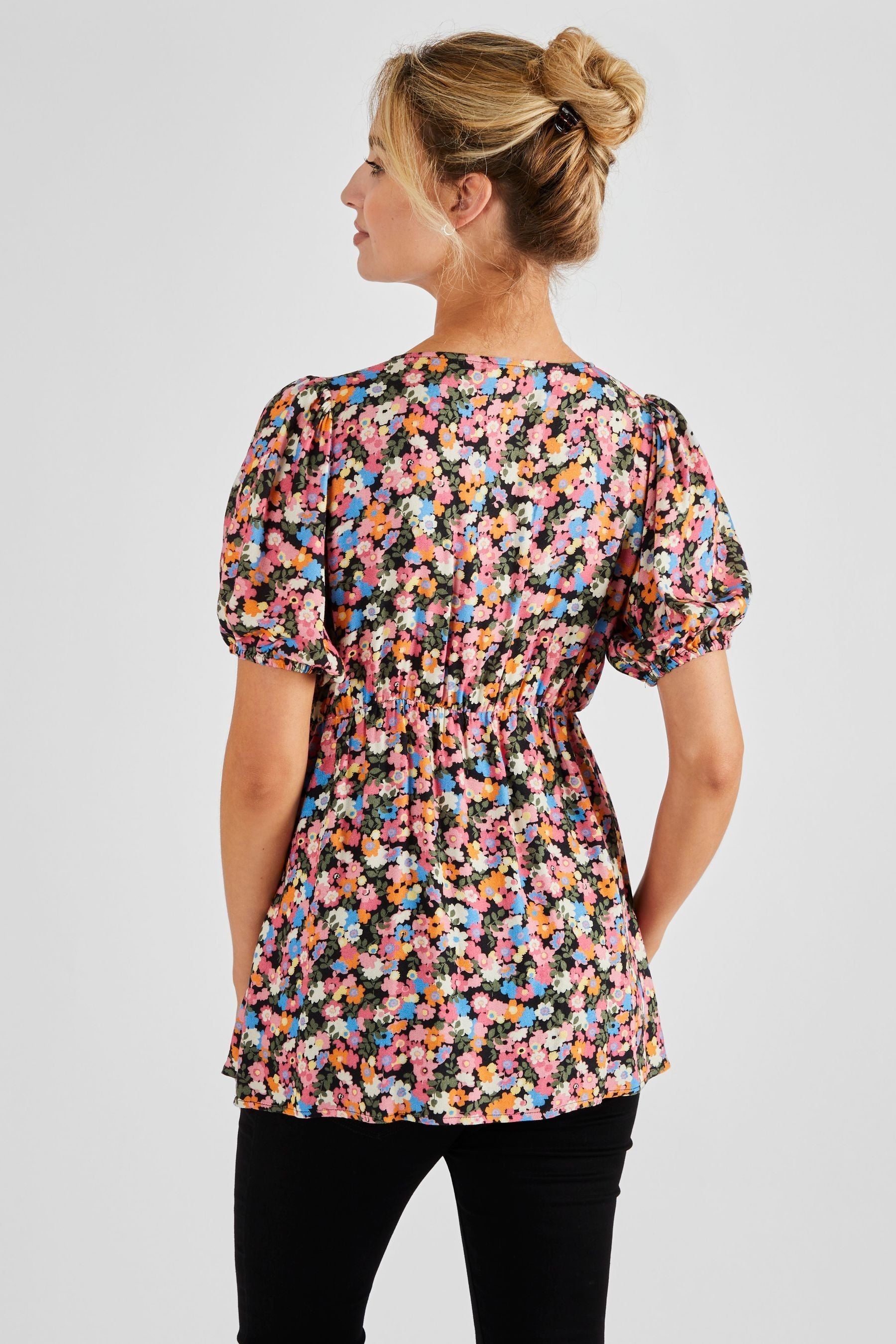 JoJo Maman Bébé Multi Floral Print Maternity Blouse