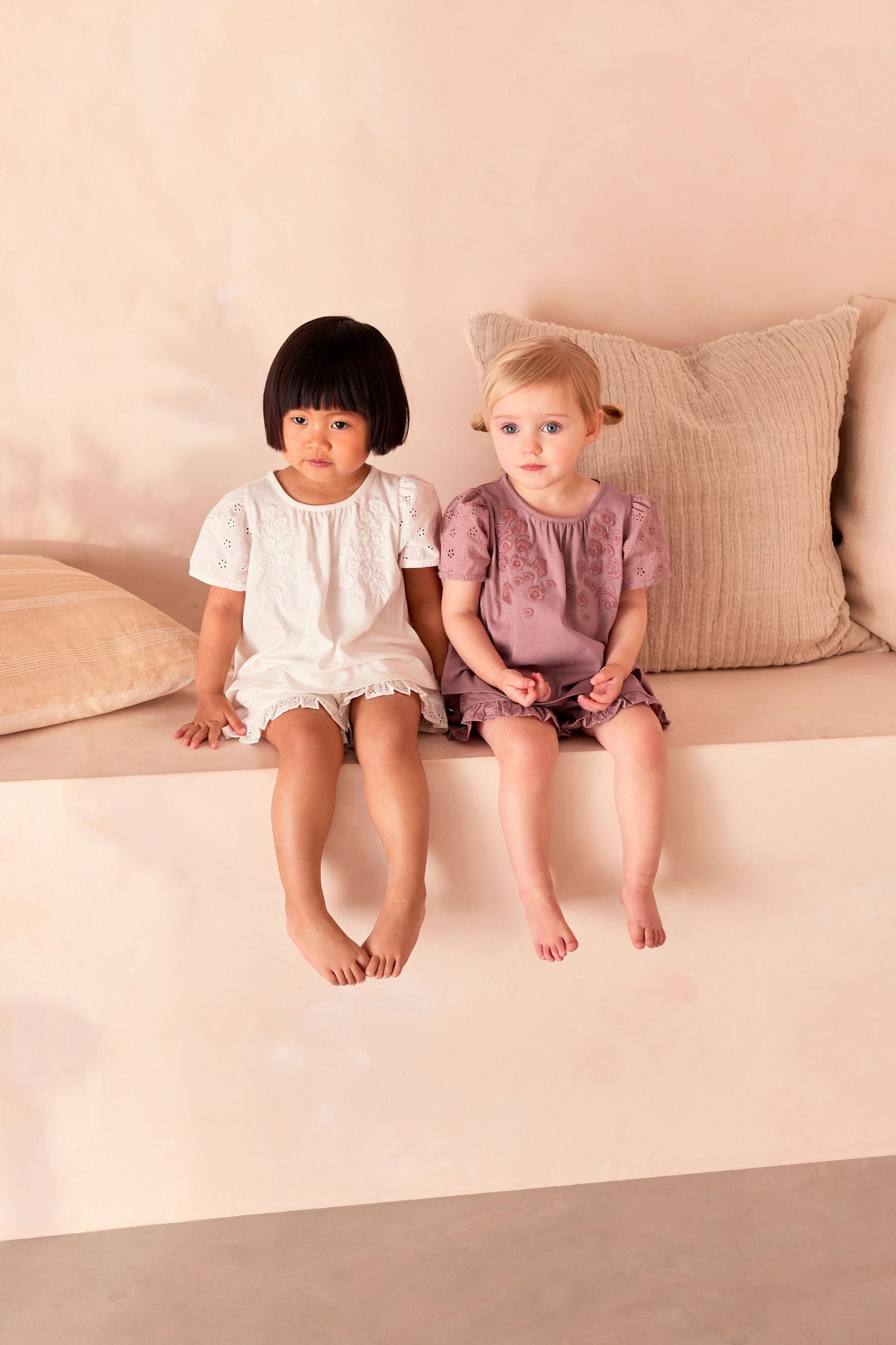 Brown/Cream Short Pyjamas 2 Pack (9mths-8yrs)