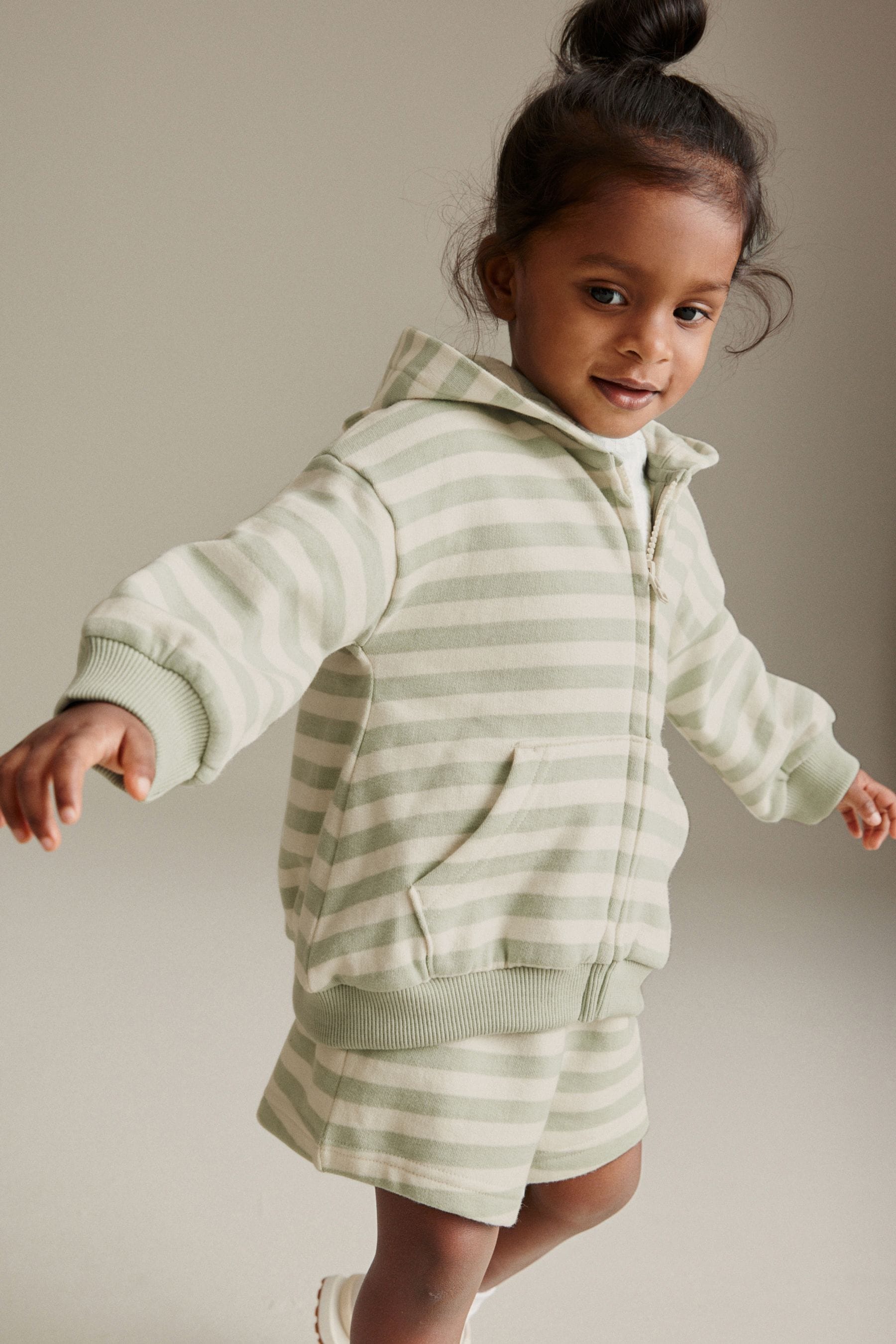 Green Zip Through Hoodie (3mths-7yrs)