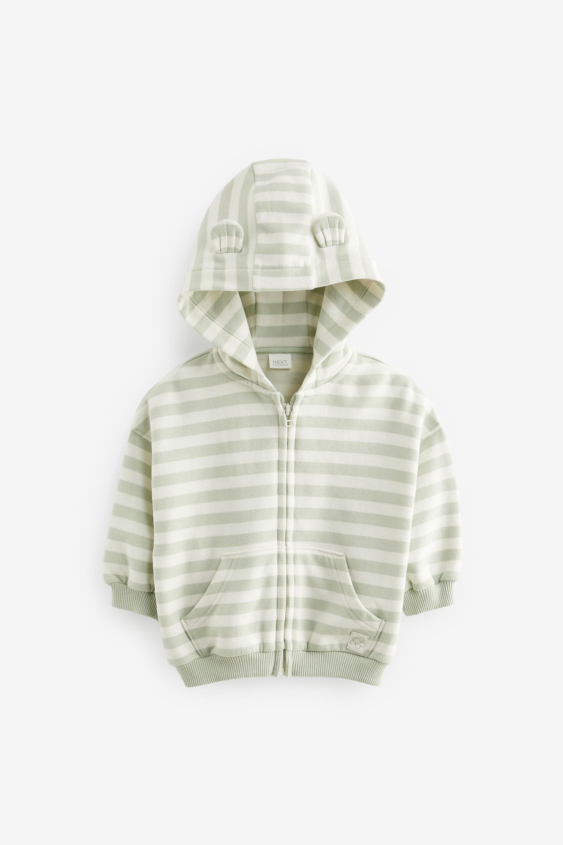 Green Zip Through Hoodie (3mths-7yrs)