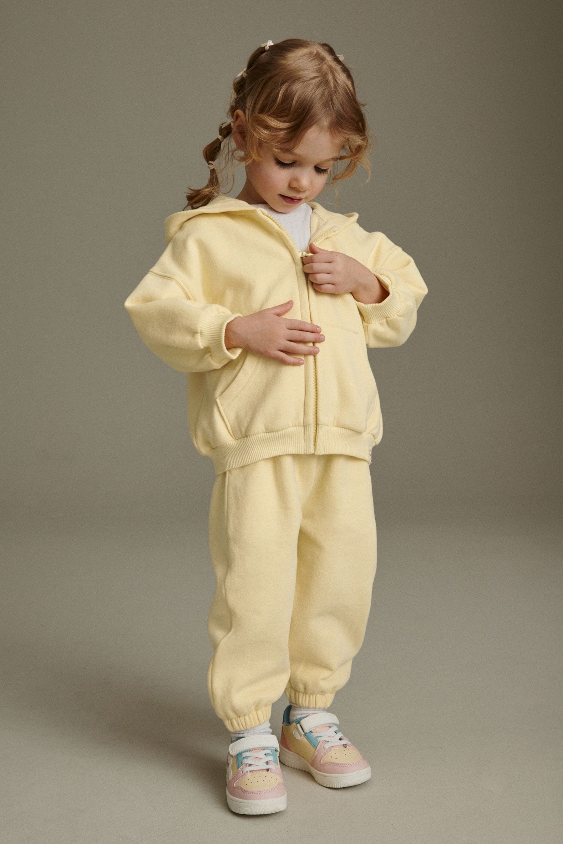 Yellow Zip Through Hoodie (3mths-7yrs)