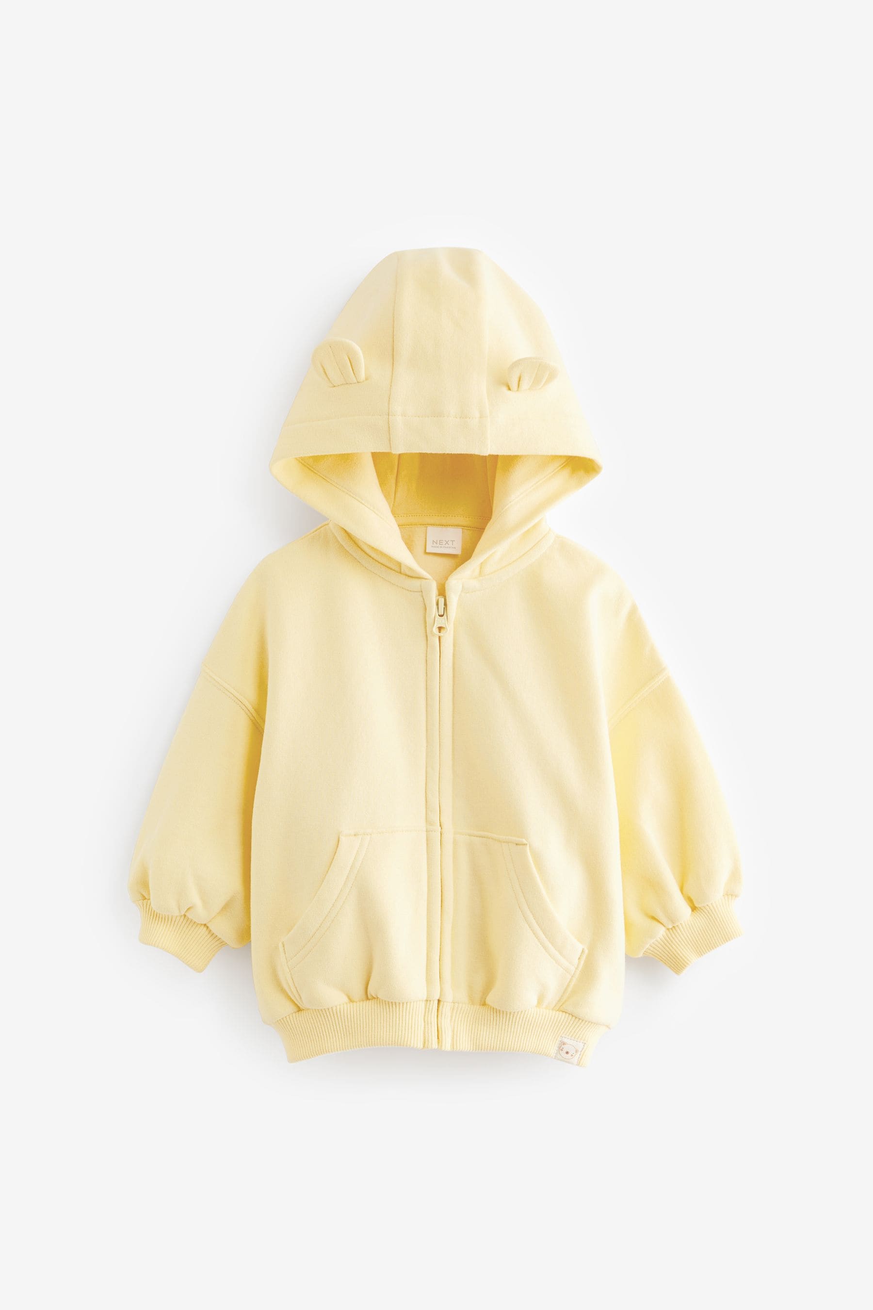 Yellow Zip Through Hoodie (3mths-7yrs)