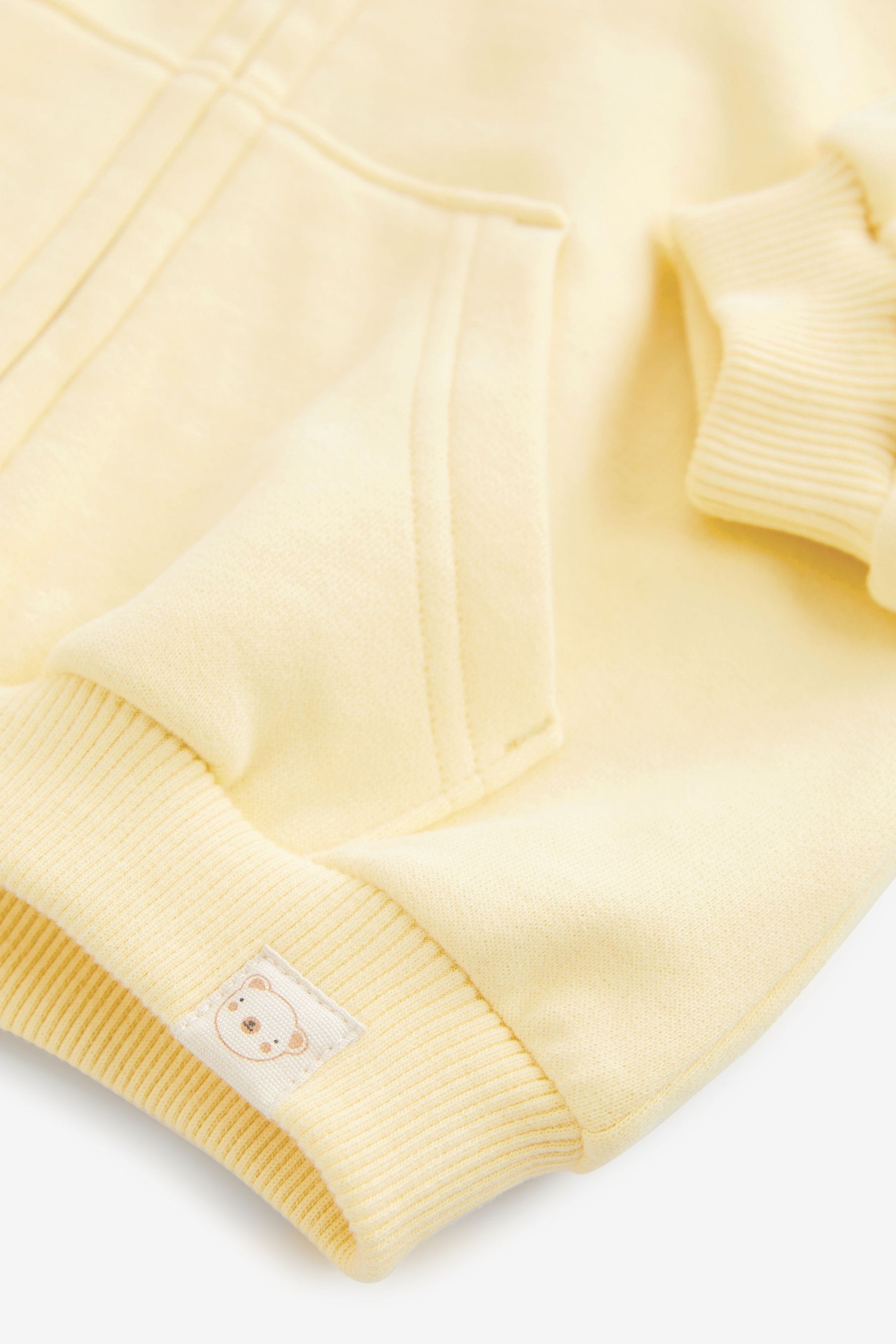 Yellow Zip Through Hoodie (3mths-7yrs)