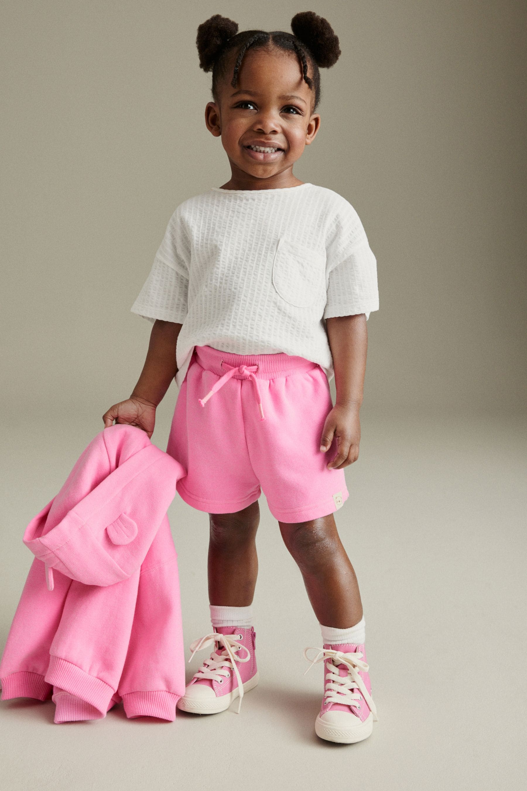 Fluro Pink Shorts Jogger Shorts (3mths-7yrs)