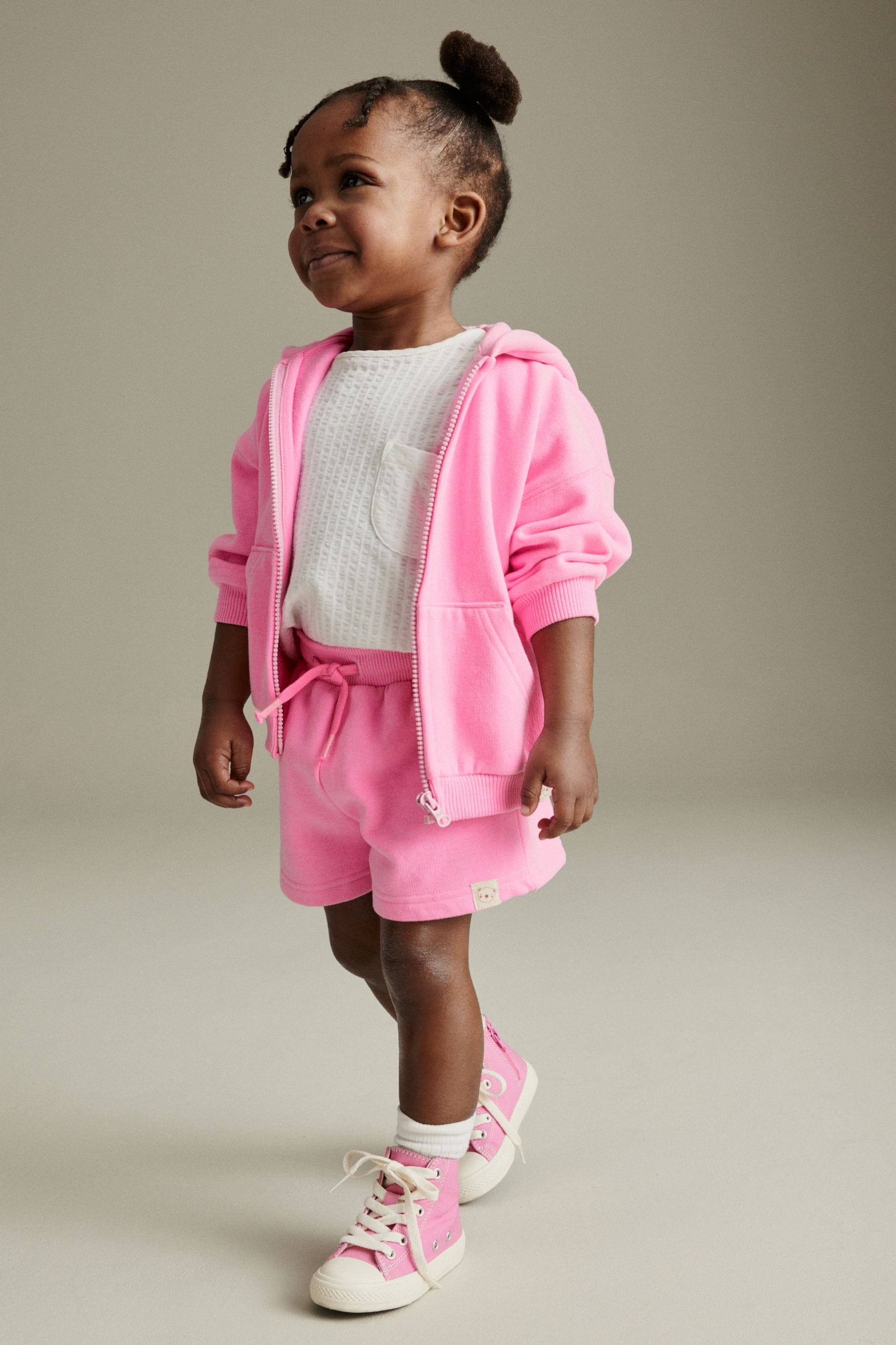 Fluro Pink Jogger Shorts (3mths-7yrs)