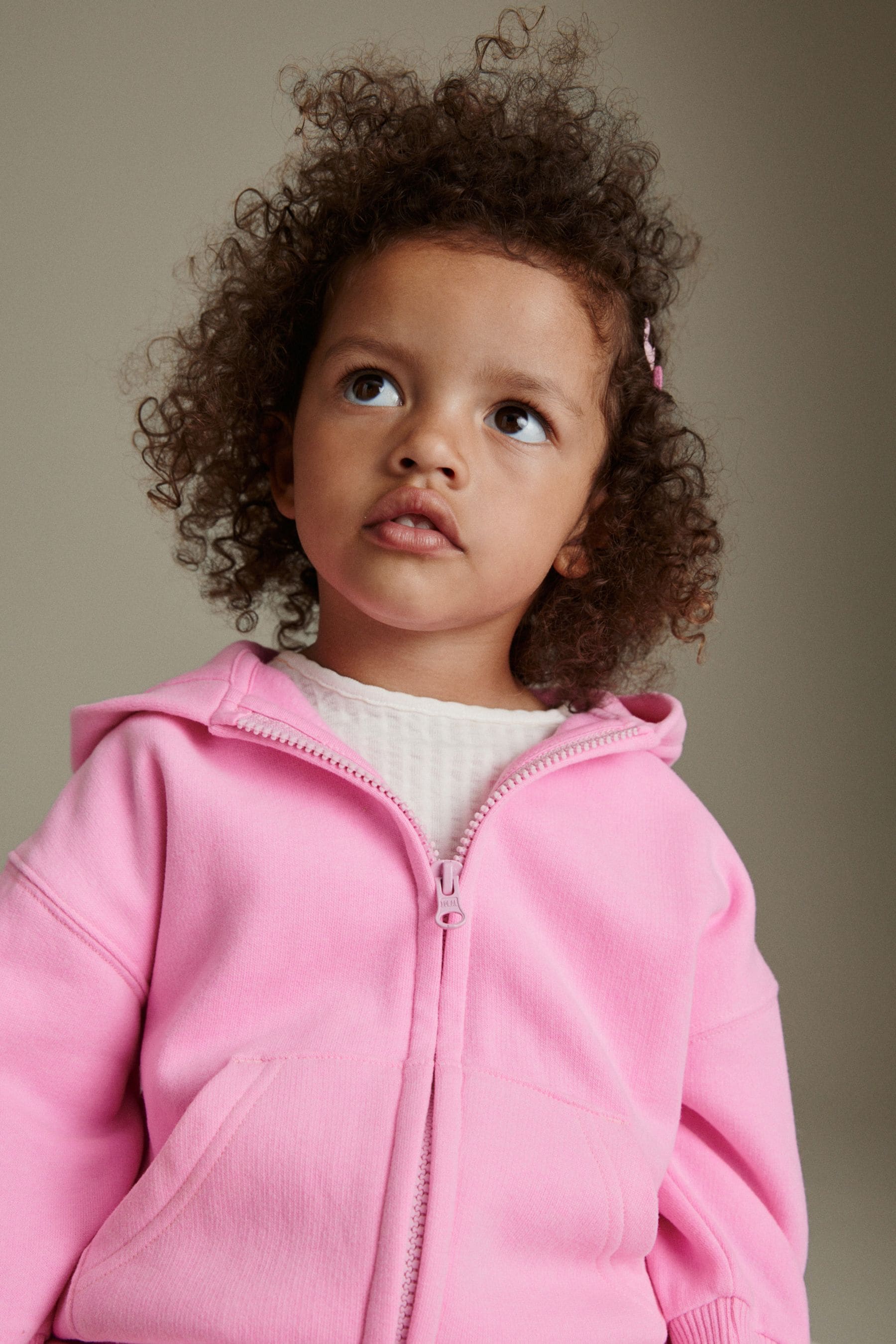 Bright Pink Zip Through Hoodie (3mths-7yrs)