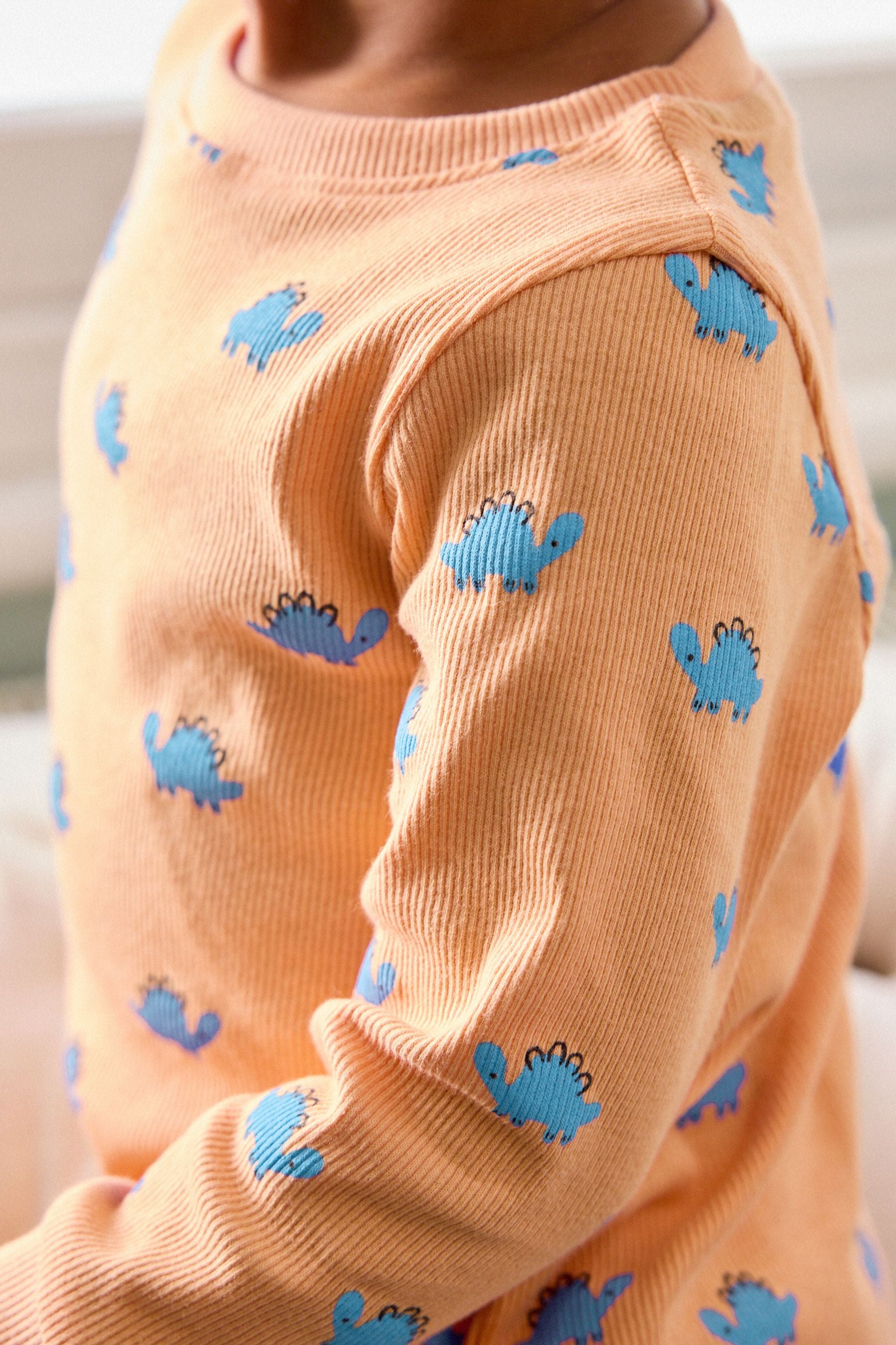 Bright Dinosaurs Long Sleeve 3 Pack Pyjamas Set (9mths-8yrs)