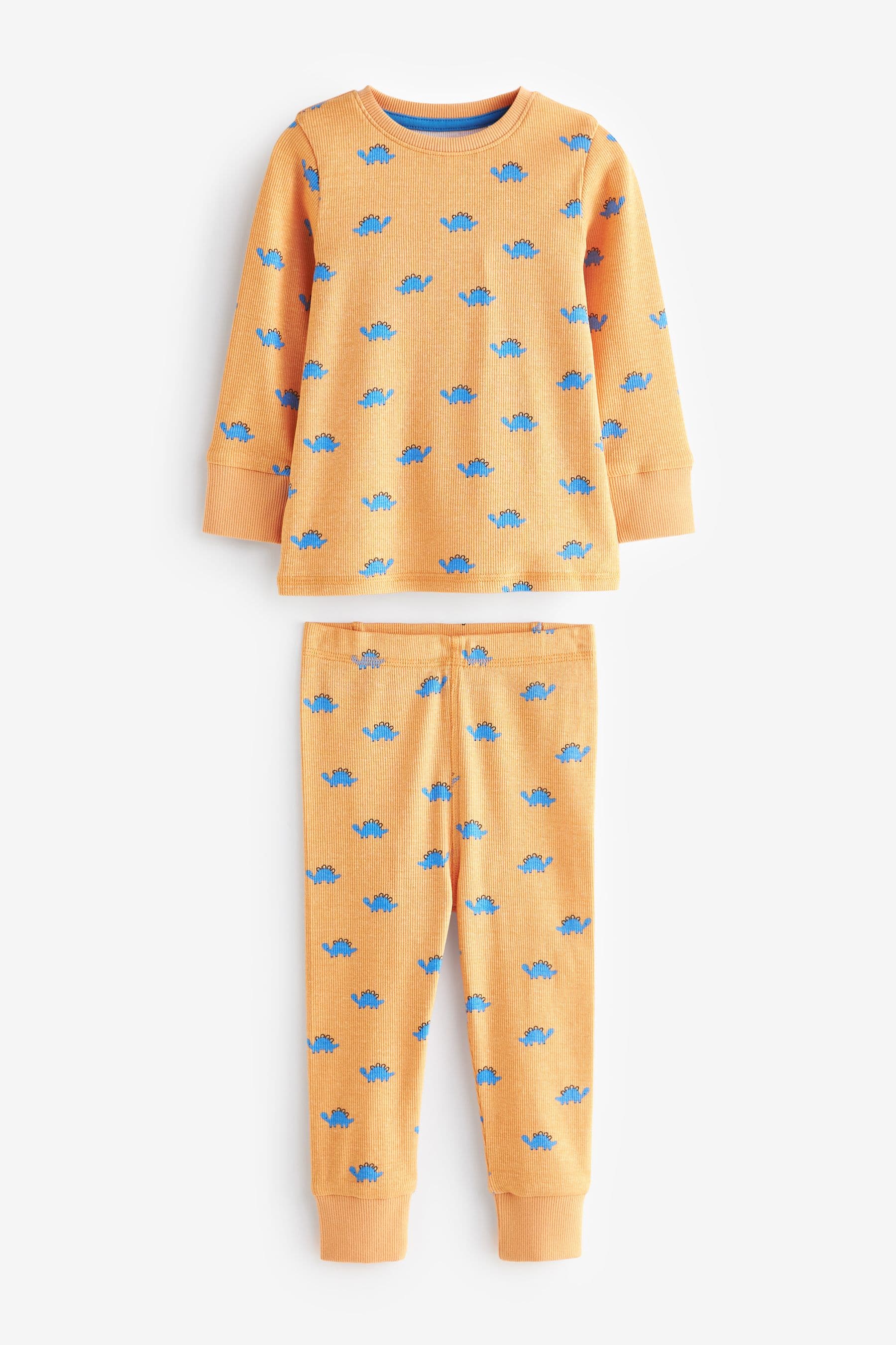 Bright Dinosaurs Long Sleeve 3 Pack Pyjamas Set (9mths-8yrs)