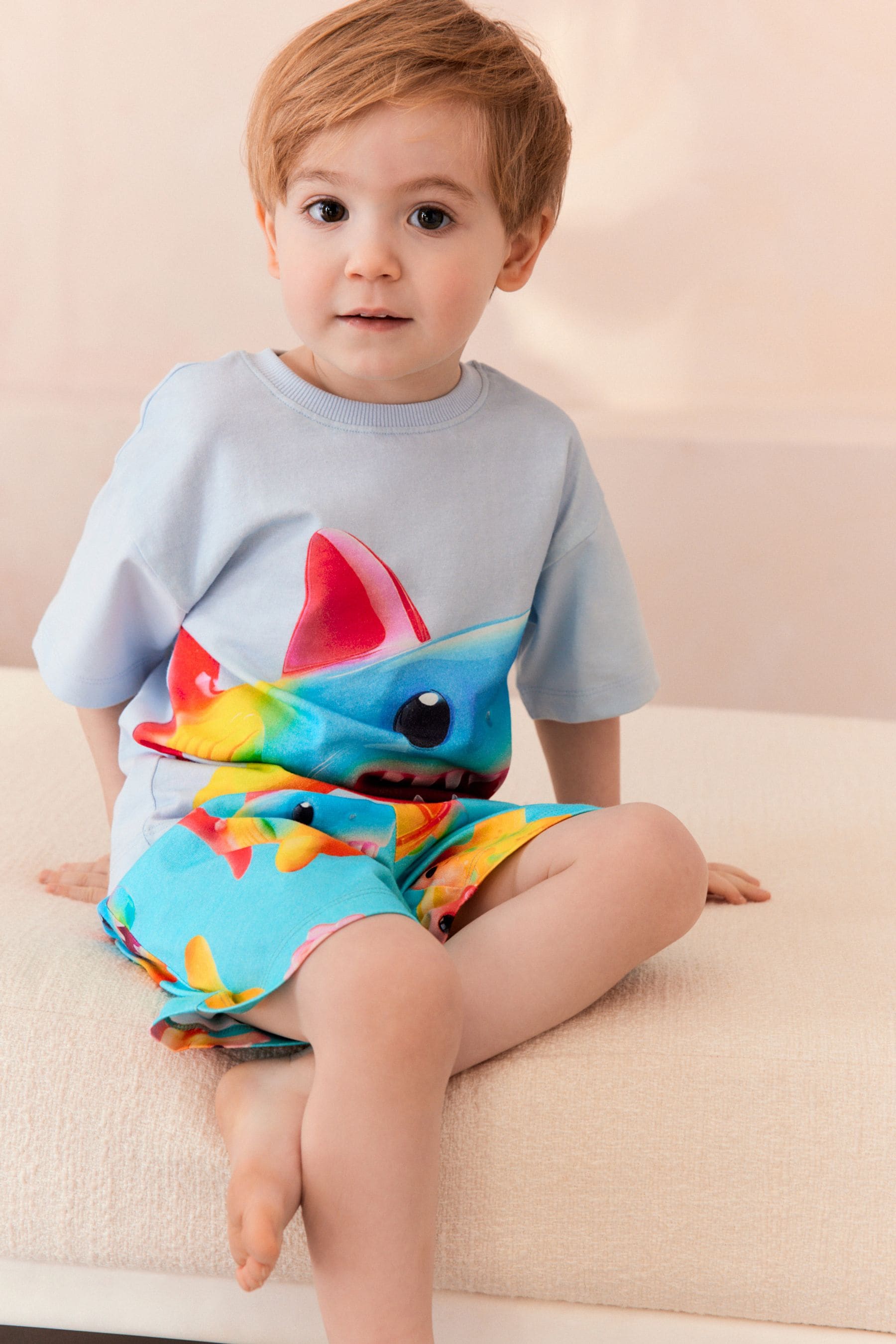 Blue Shark Short Pyjamas 2 Pack (9mths-8yrs)