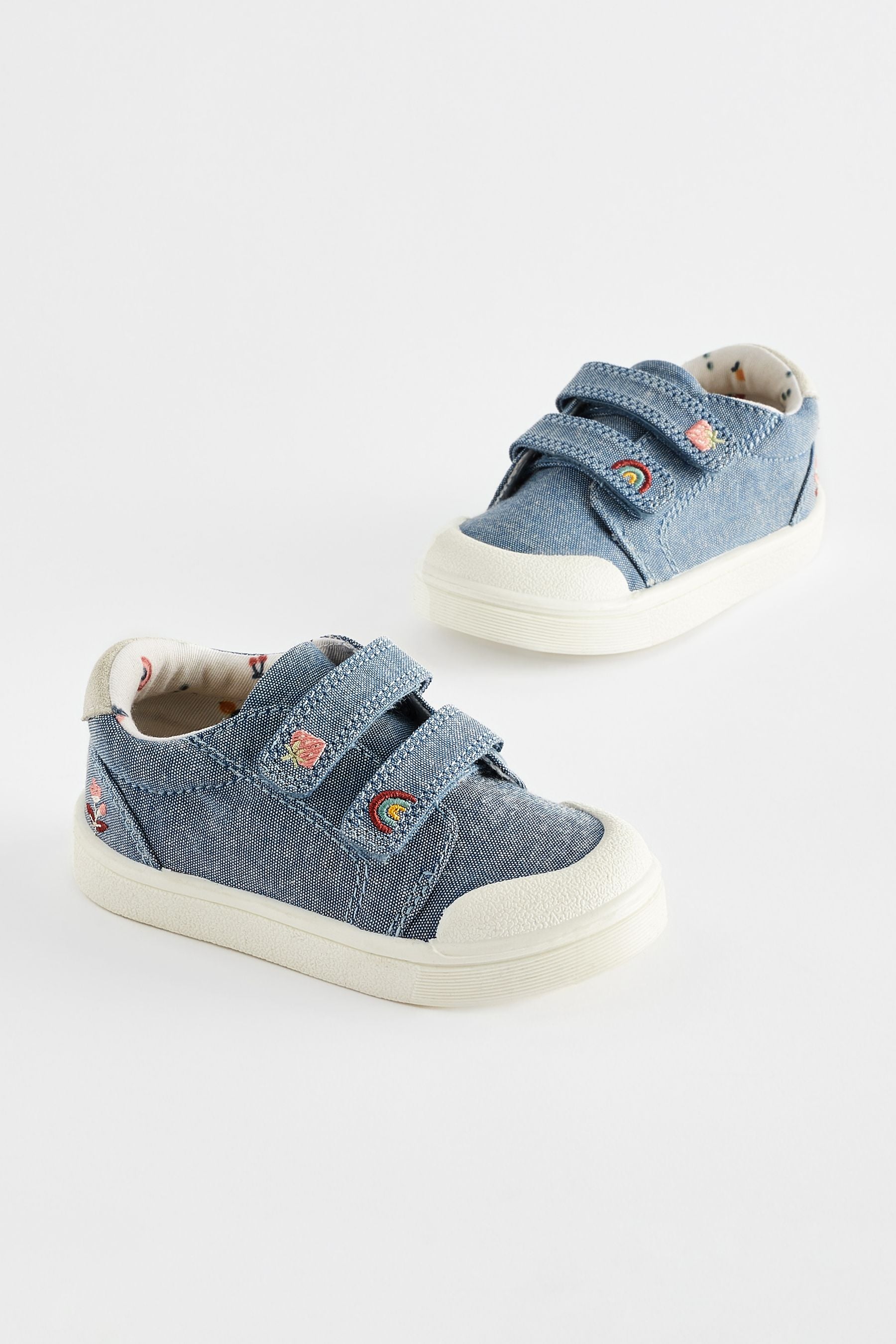 Blue Denim Machine Washable Trainers