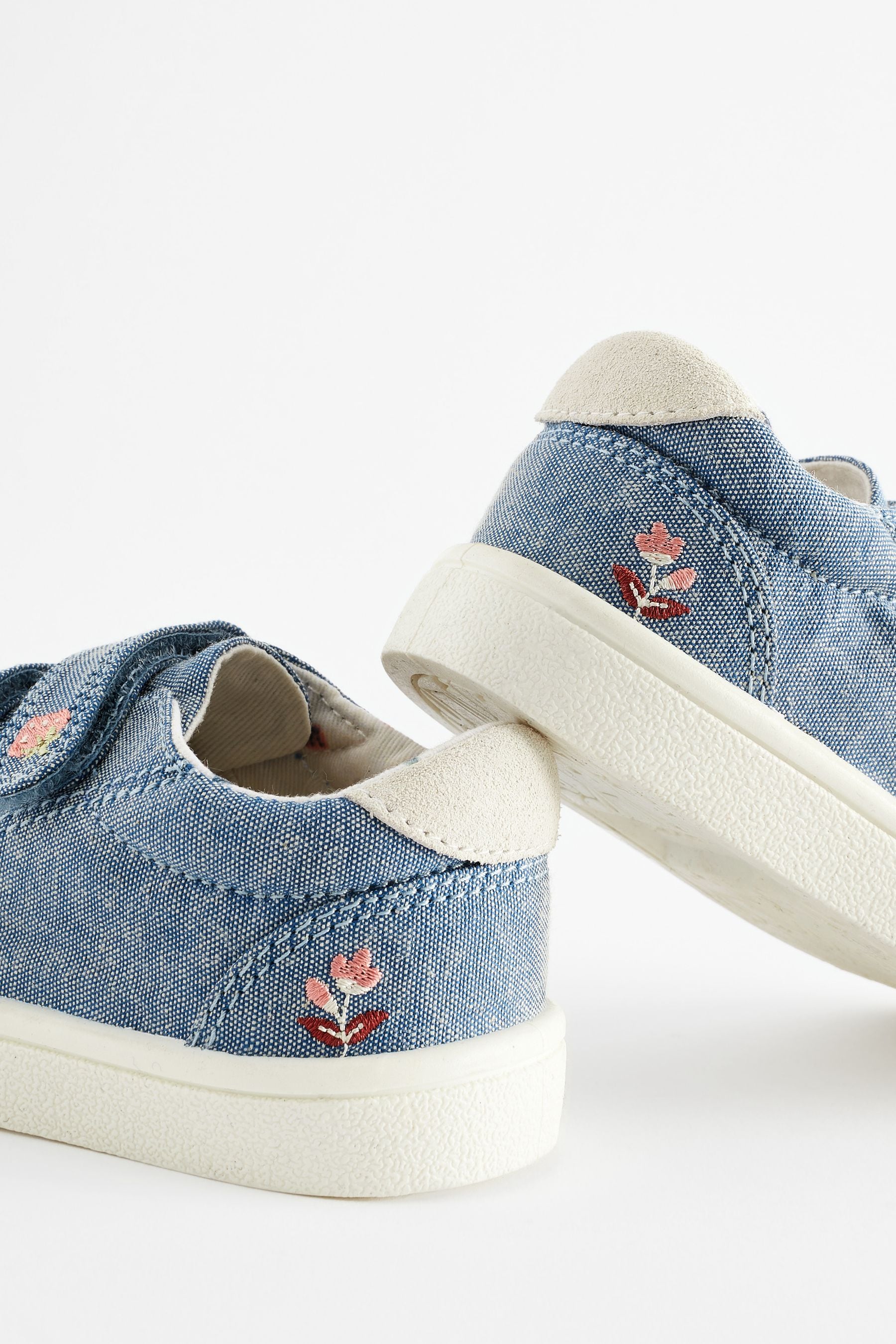 Blue Denim Machine Washable Trainers