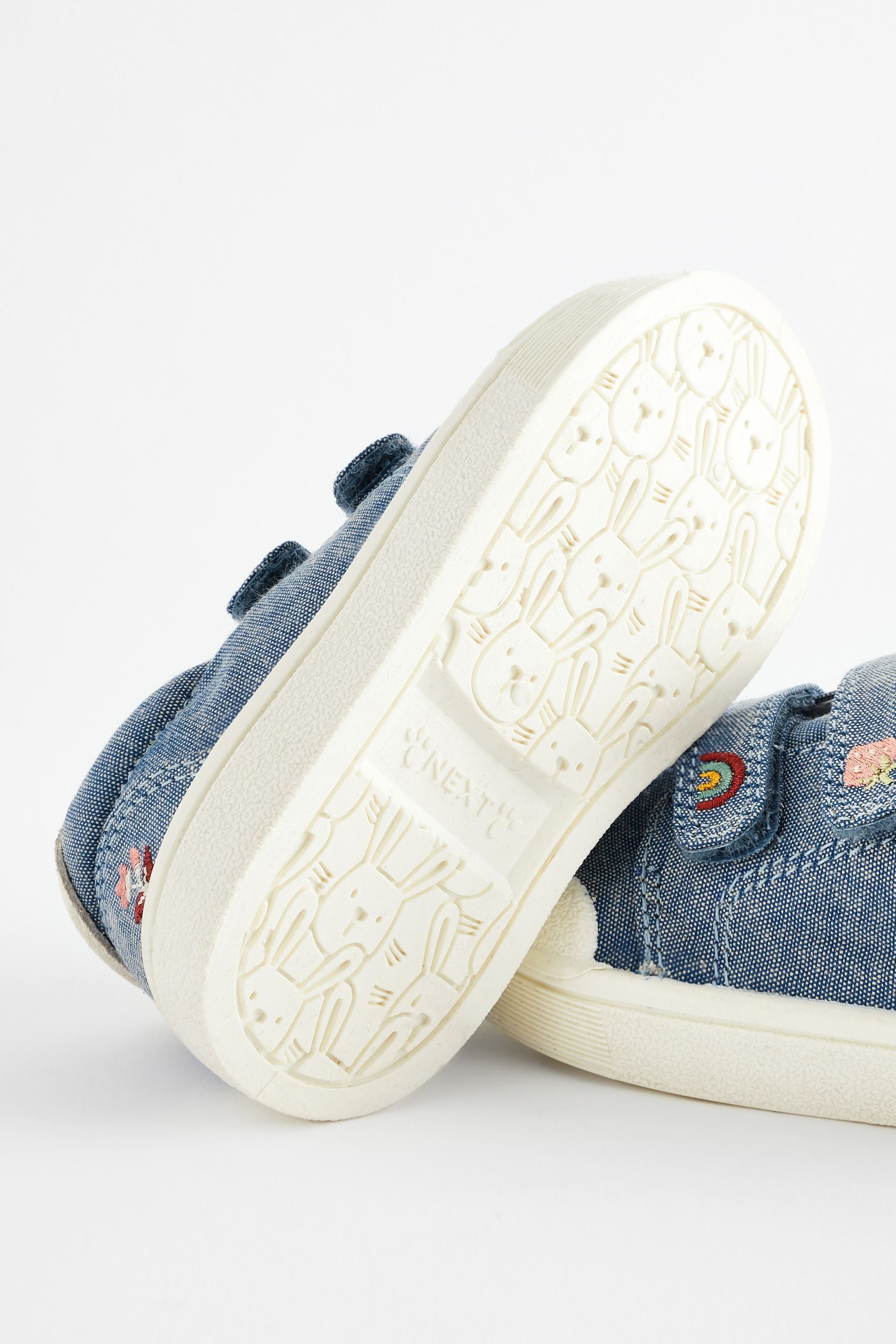 Blue Denim Machine Washable Trainers