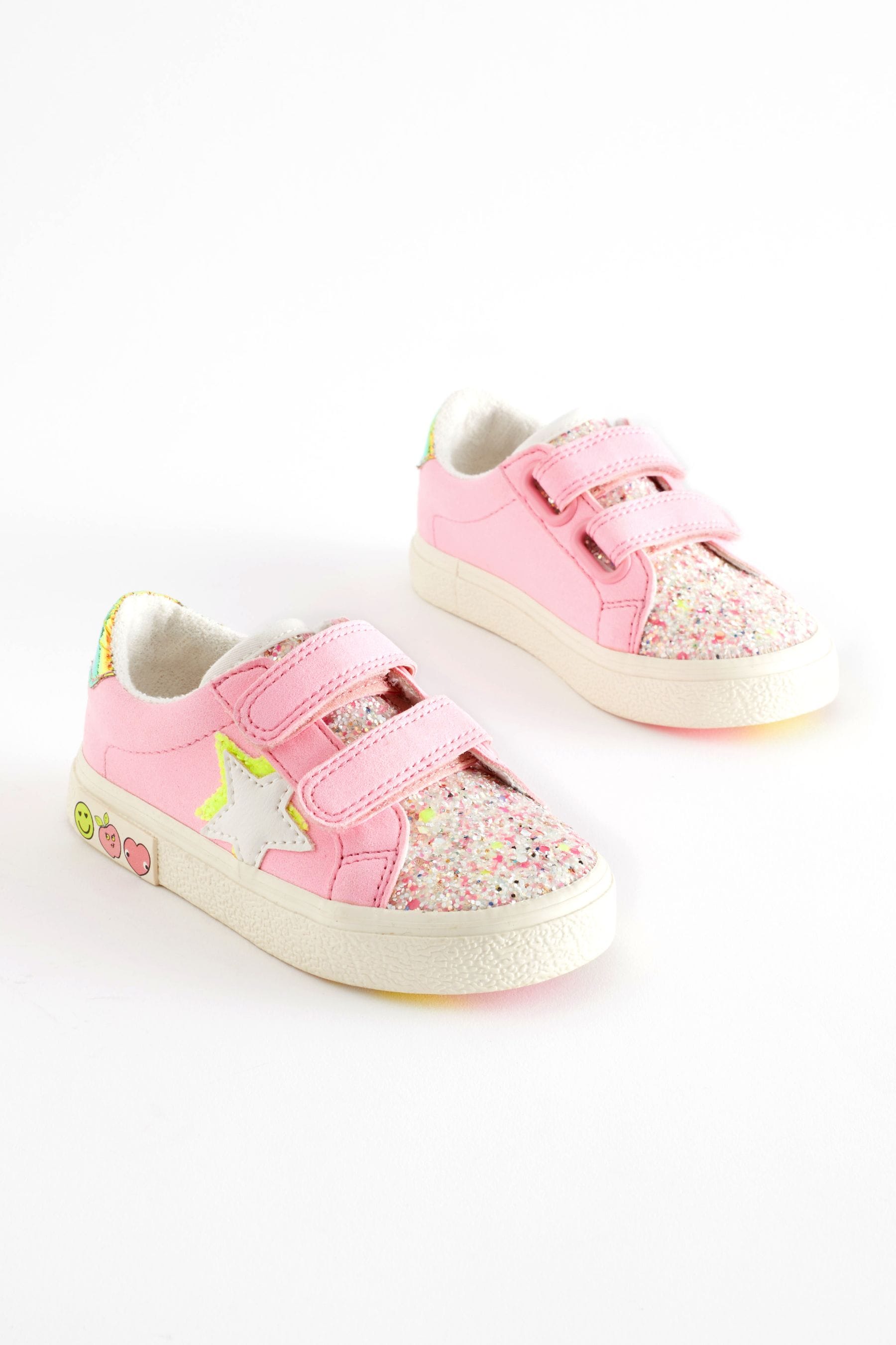 Pink Star Touch Fasten Trainers