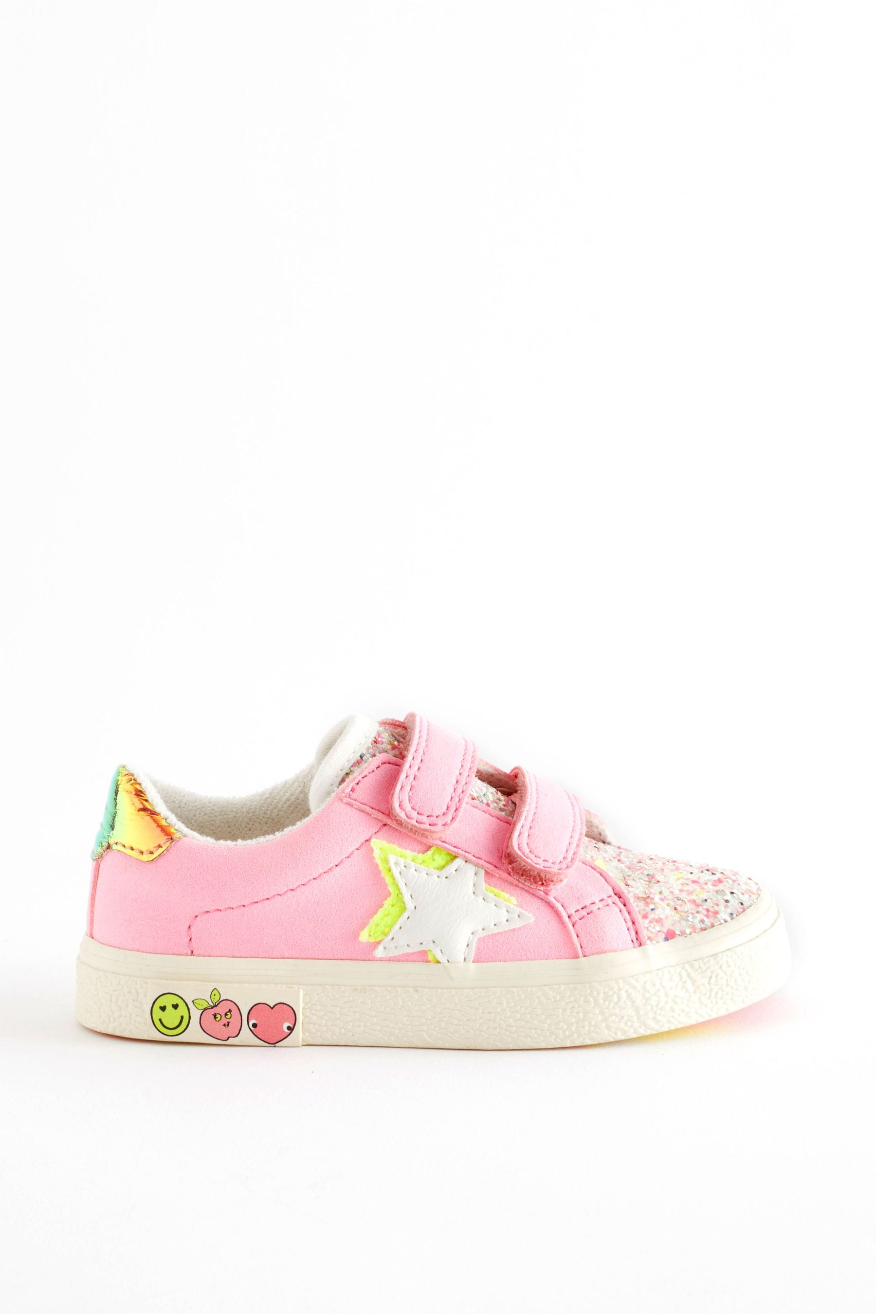 Pink Star Touch Fasten Trainers