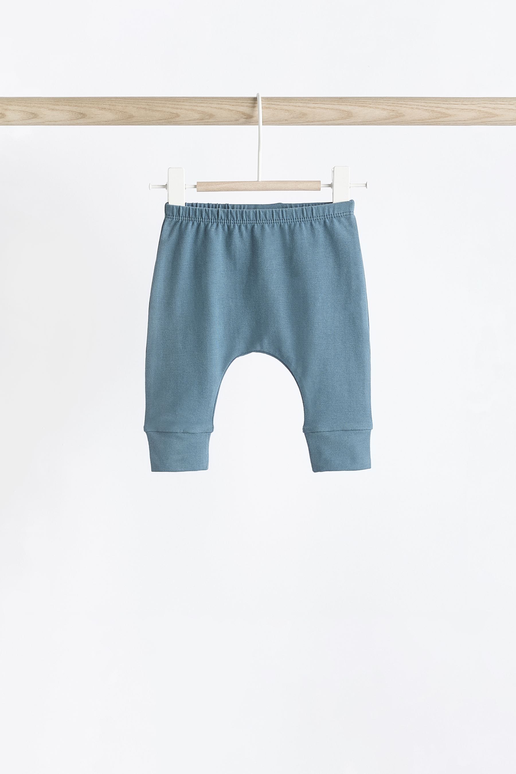 Teal Blue Baby Leggings 4 Pack