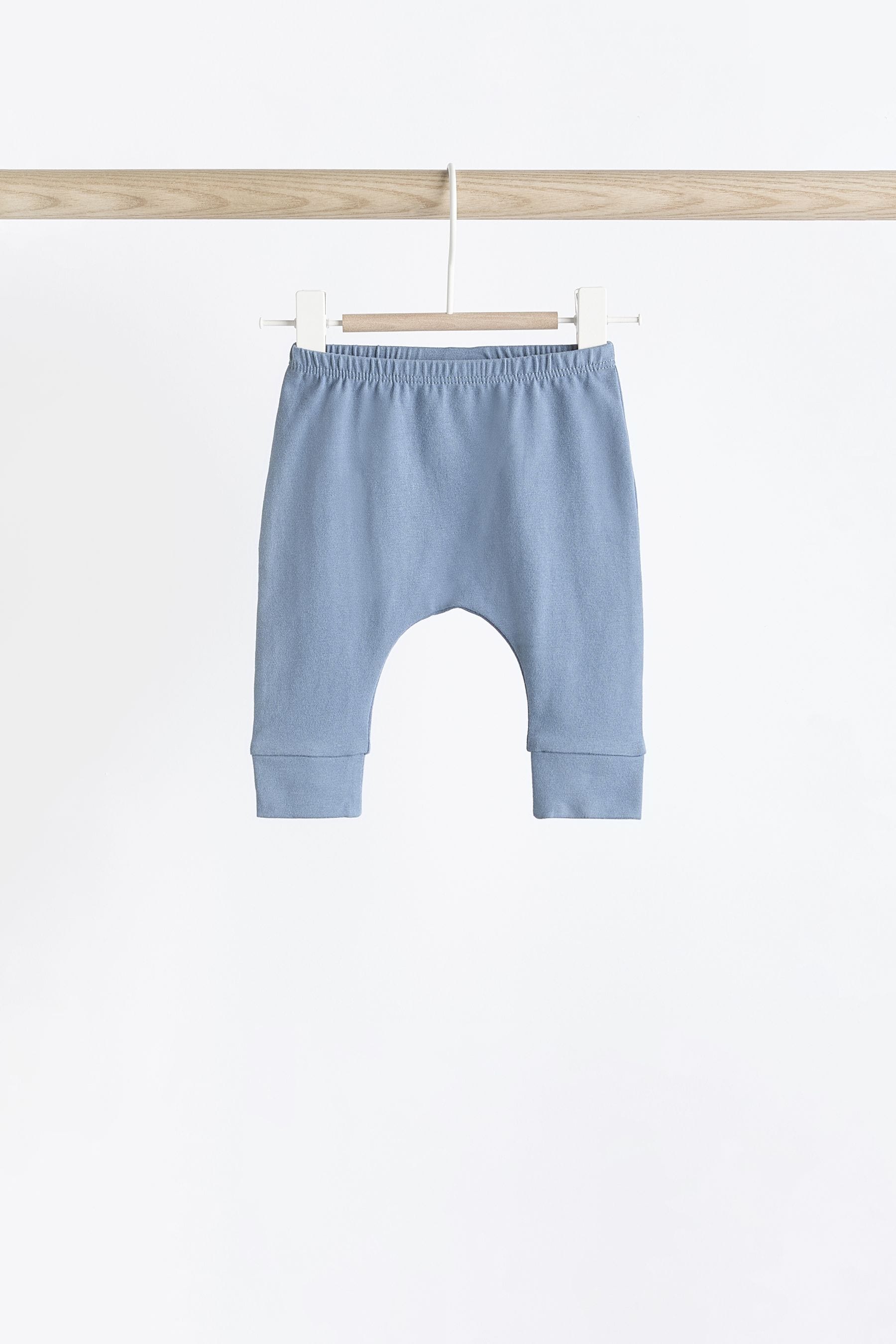 Teal Blue Baby Leggings 4 Pack