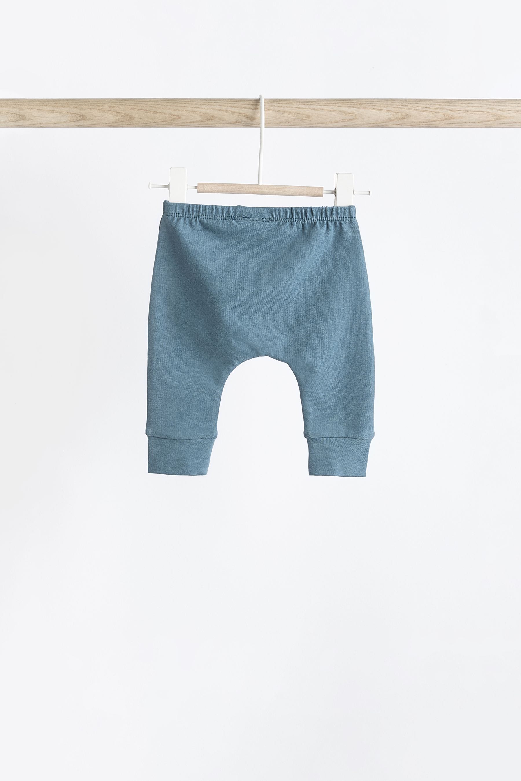 Teal Blue Baby Leggings 4 Pack