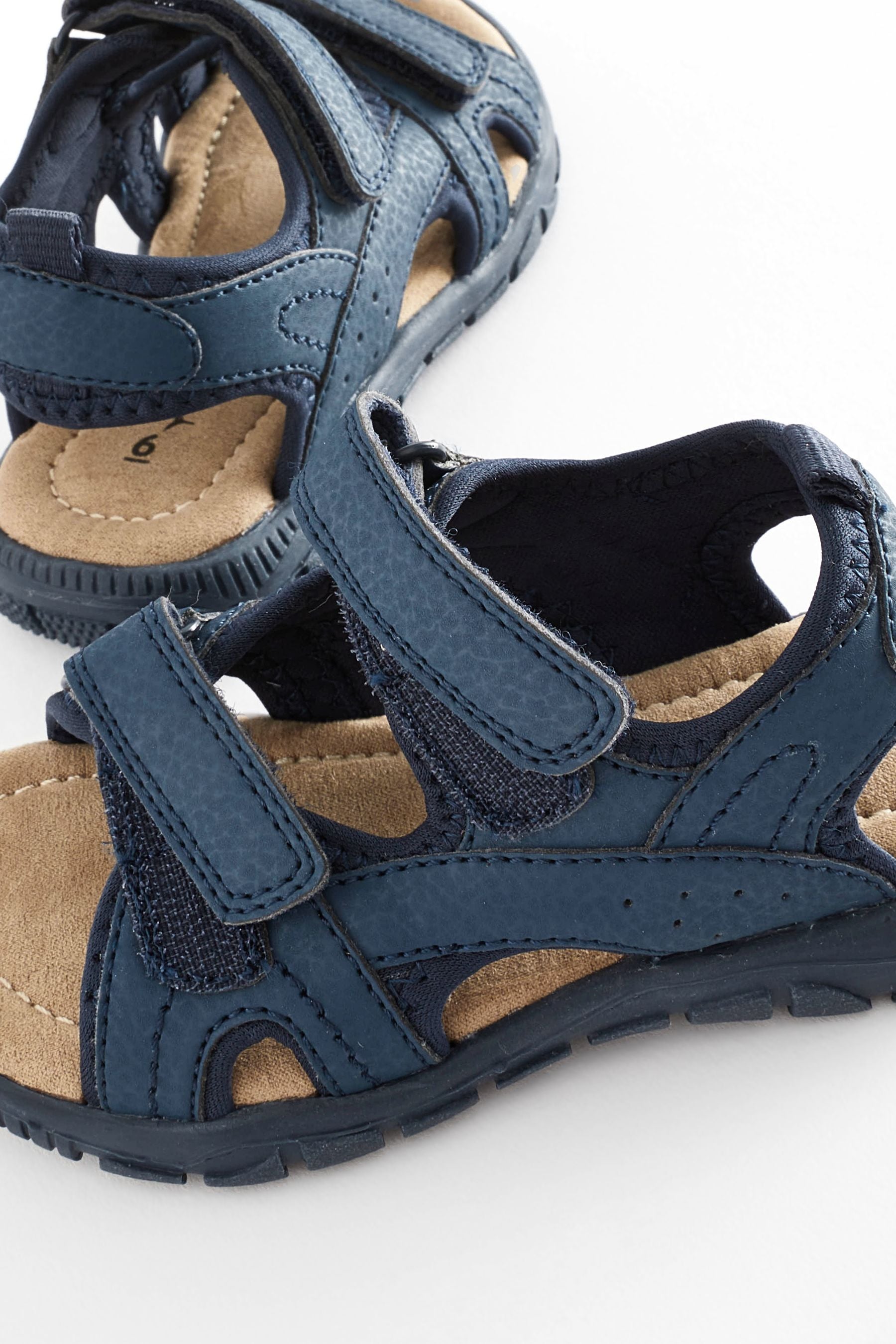 Navy Touch Fastening Trekker Sandals