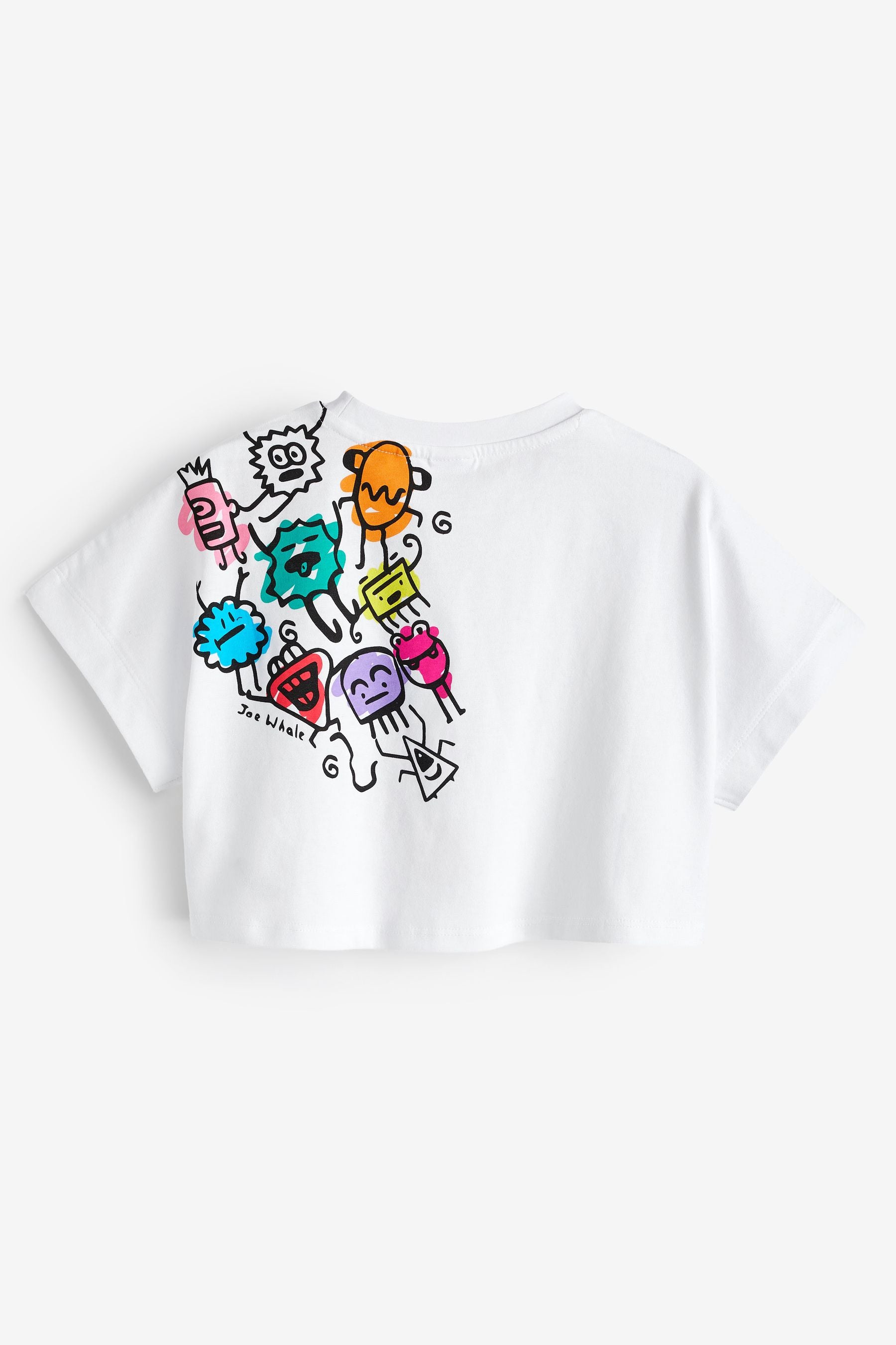 White Doodle Boy Artist Boxy T-Shirt (3-16yrs)