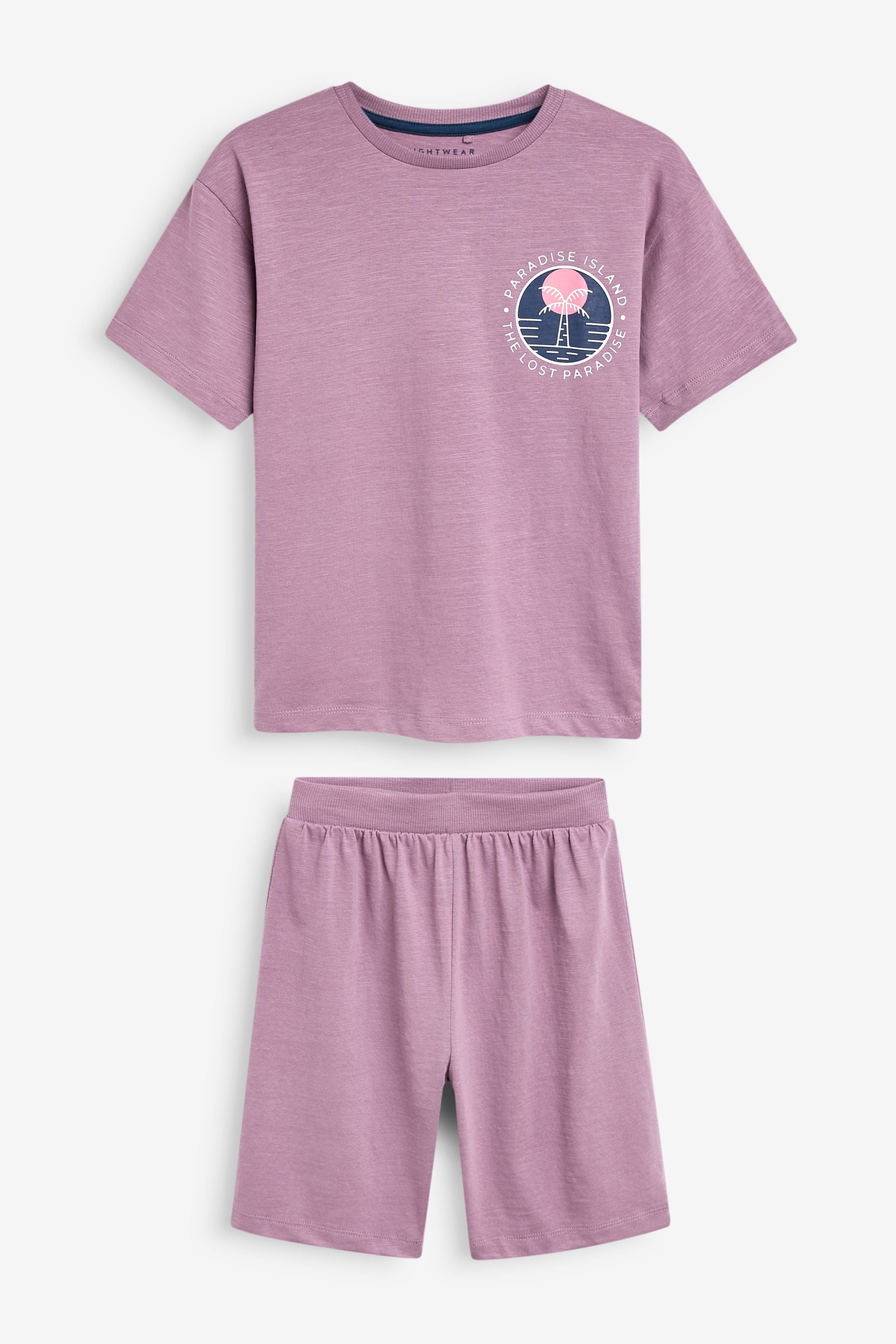 Navy/Purple Surf Short Pyjamas 3 Pack (3-16yrs)