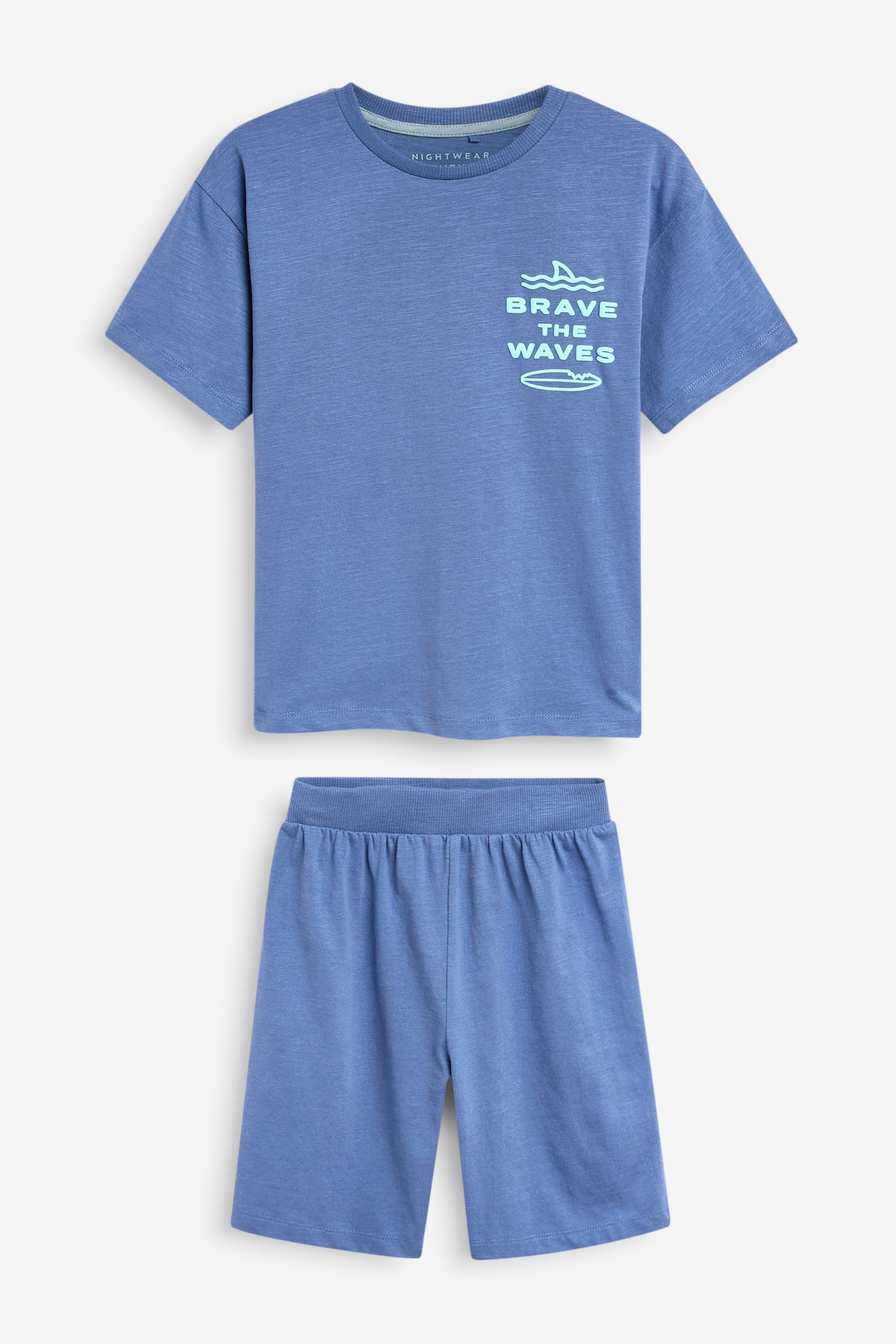 Navy/Purple Surf Short Pyjamas 3 Pack (3-16yrs)