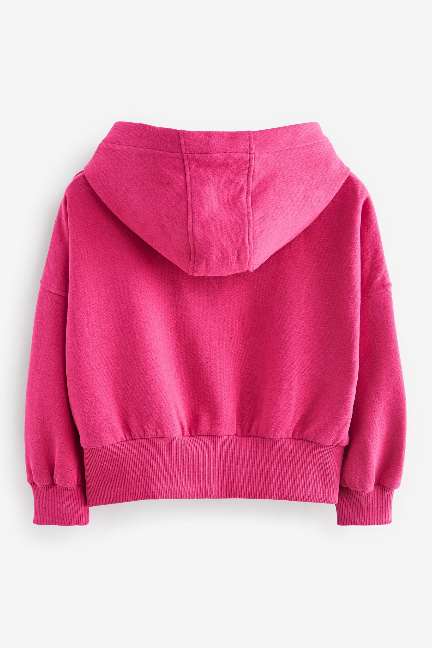 Pink Zip Through Hoodie (3-16yrs)