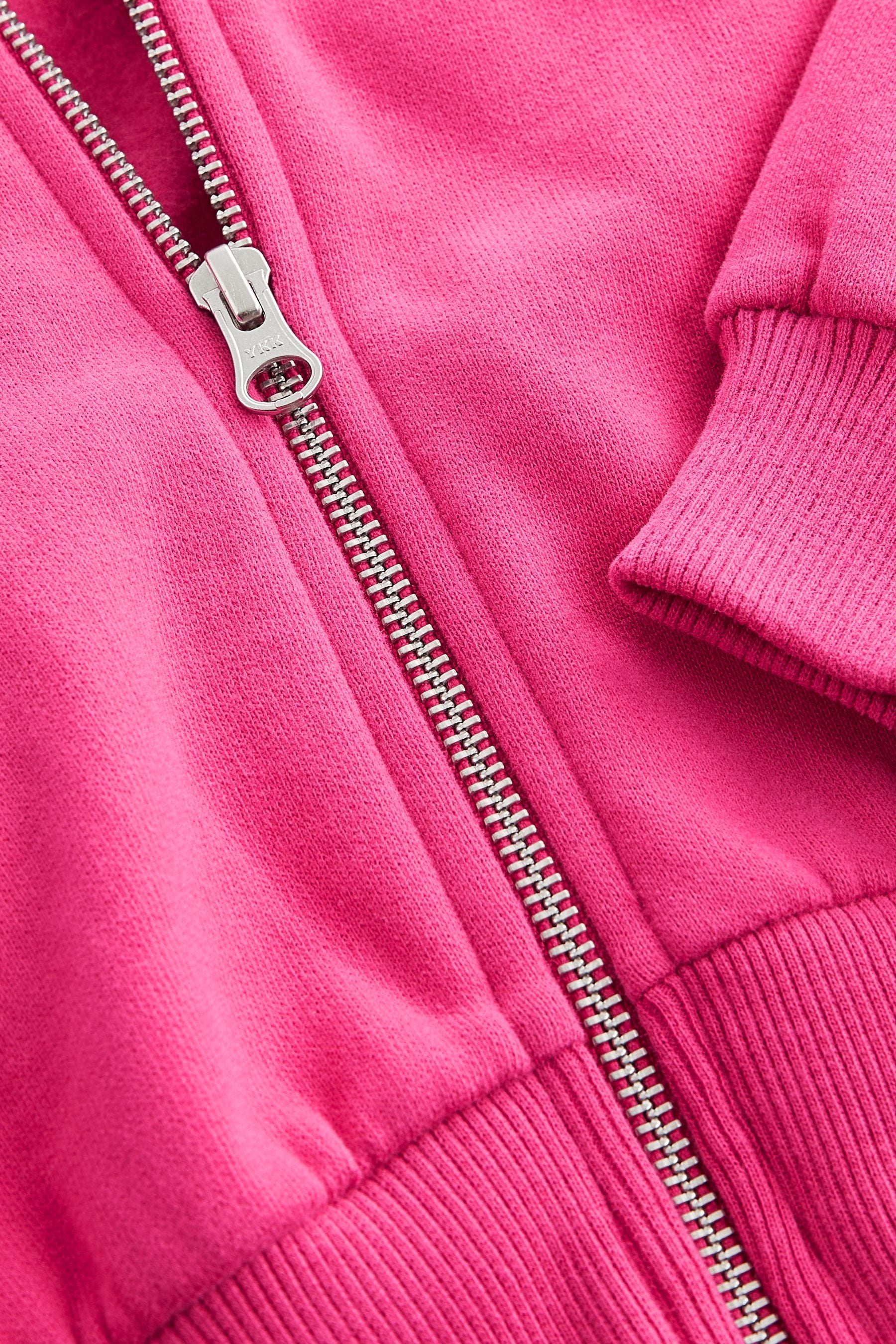 Pink Zip Through Hoodie (3-16yrs)