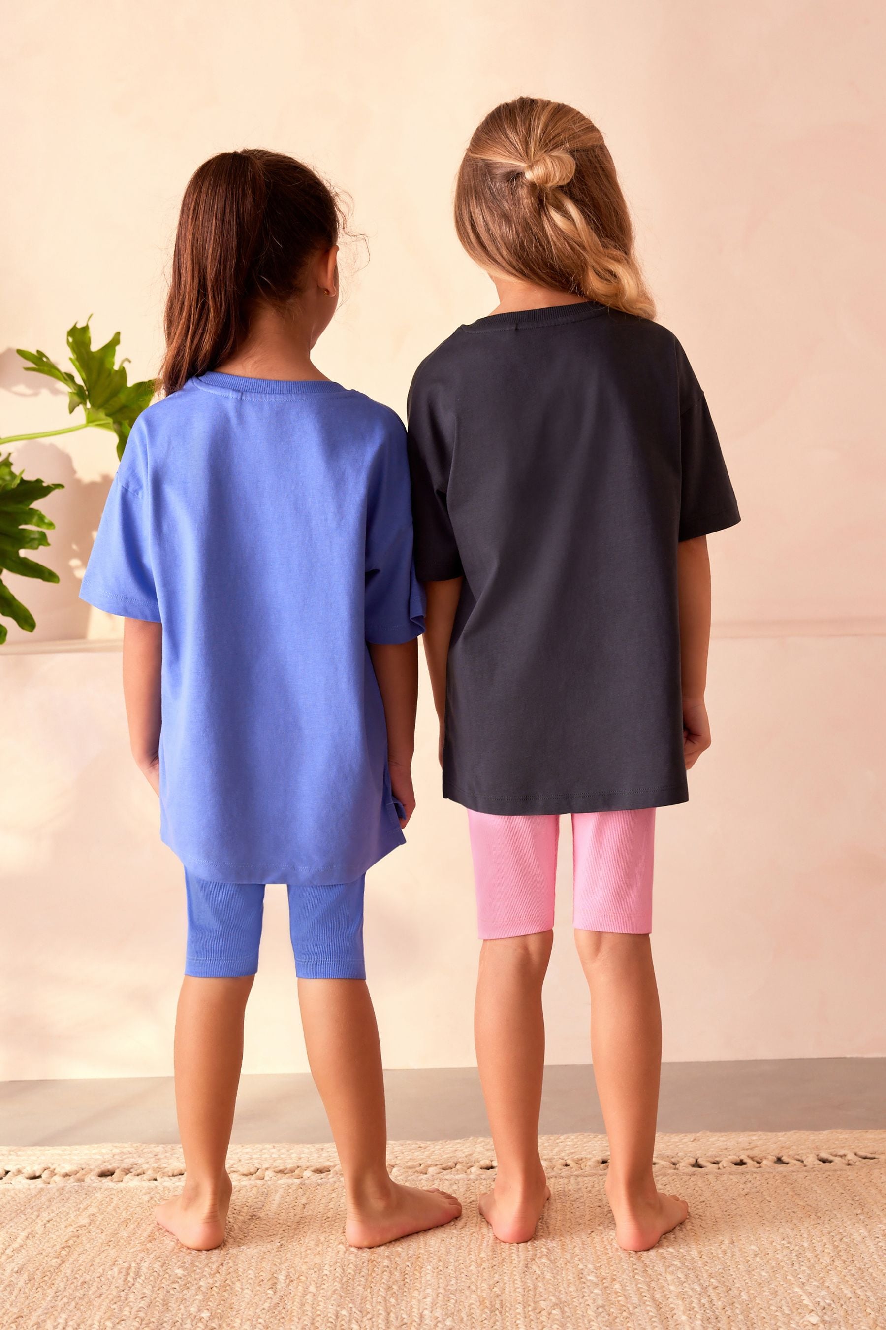 Blue/Pink Short Pyjamas 2 Pack (9mths-16yrs)