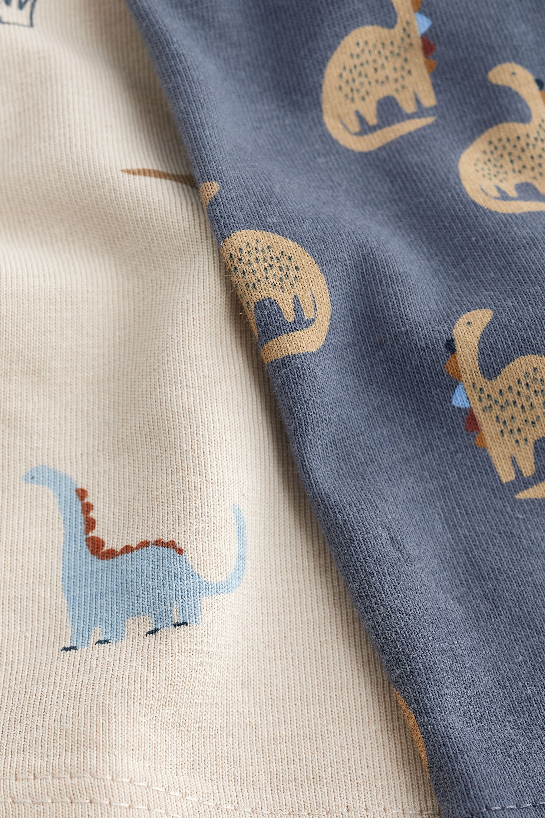 Blue/Stone Dinosaurs Short Pyjamas 3 Pack (9mths-8yrs)