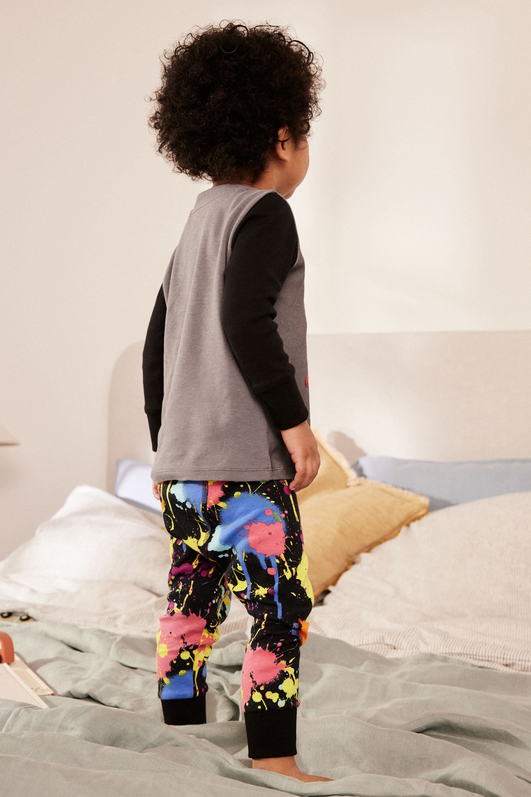 Multi Bright Tiger Single Snuggle Pyjamas (9mths-8yrs)