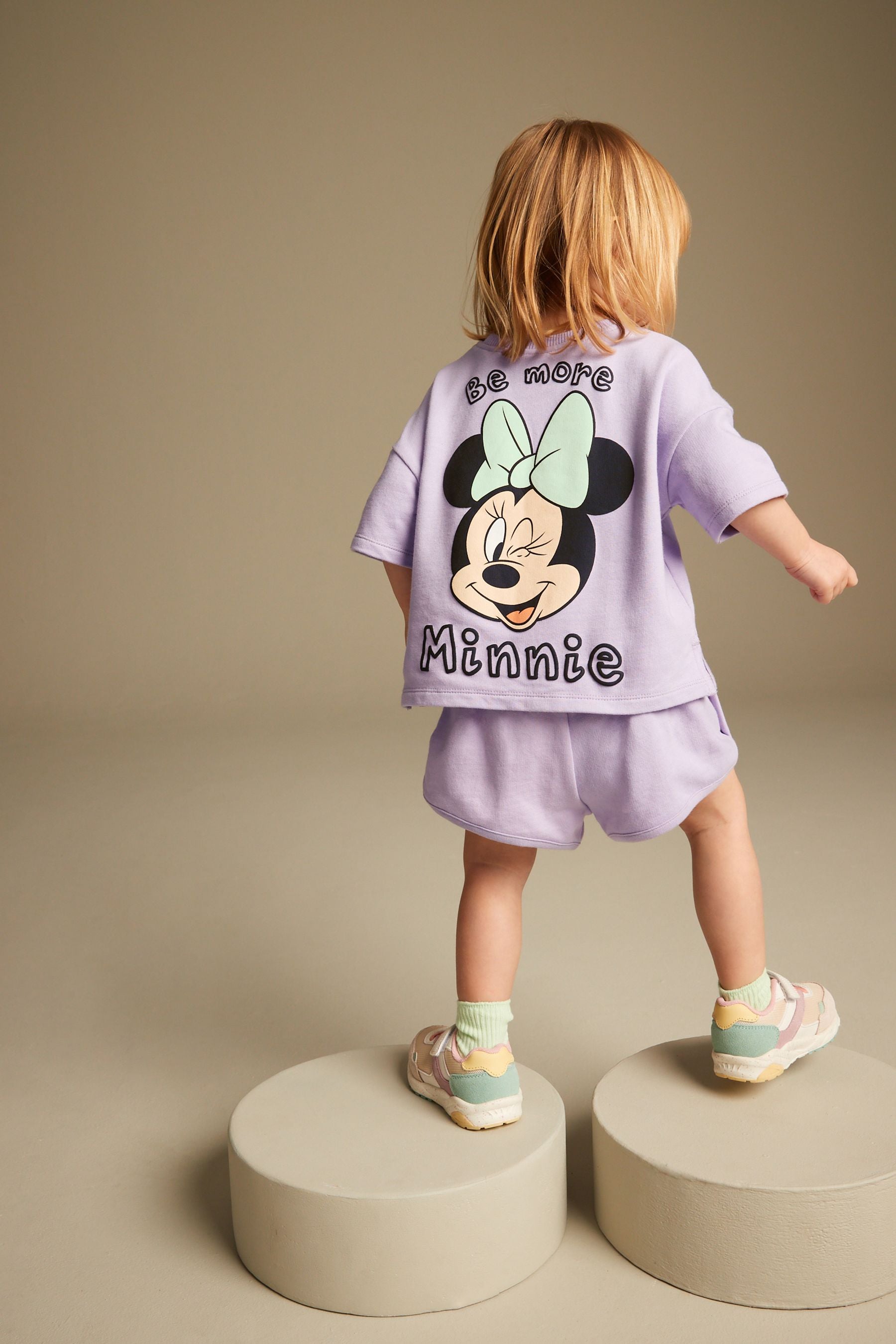 Purple Disney 100% Cotton Shorts Set (3mths-7yrs)