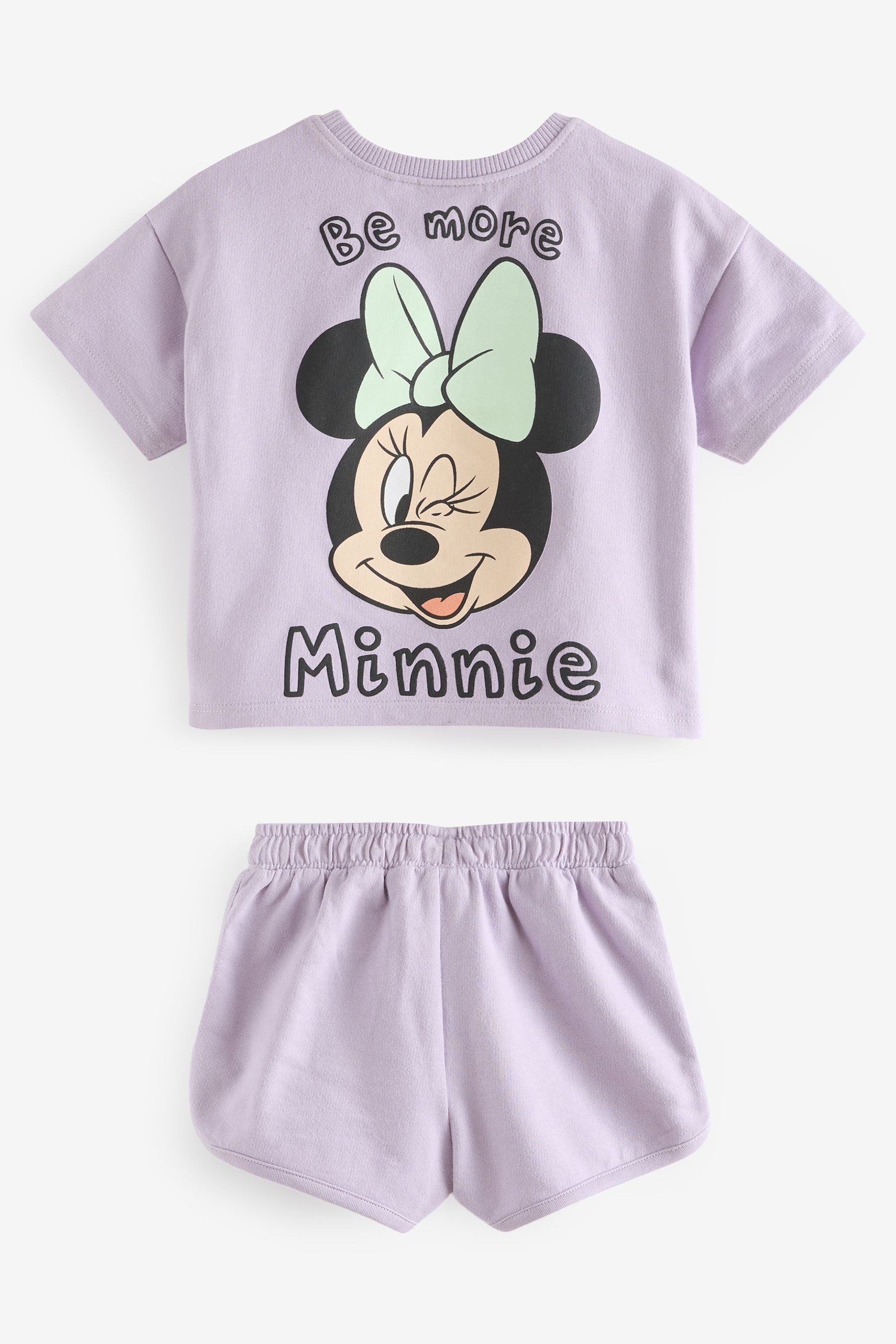 Purple Disney 100% Cotton Shorts Set (3mths-7yrs)