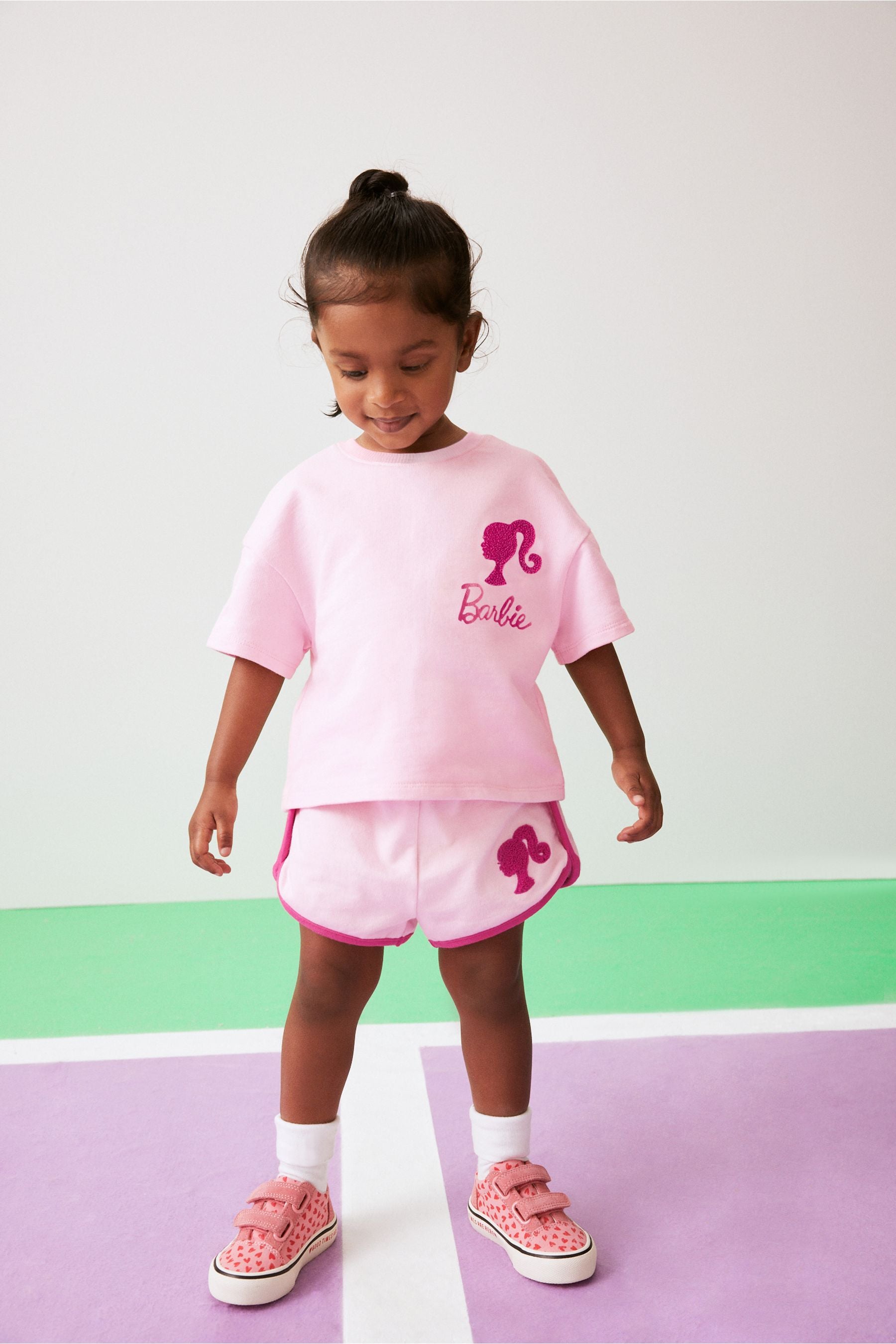 Pink Barbie T-Shirt and Shorts Set (3mths-7yrs)