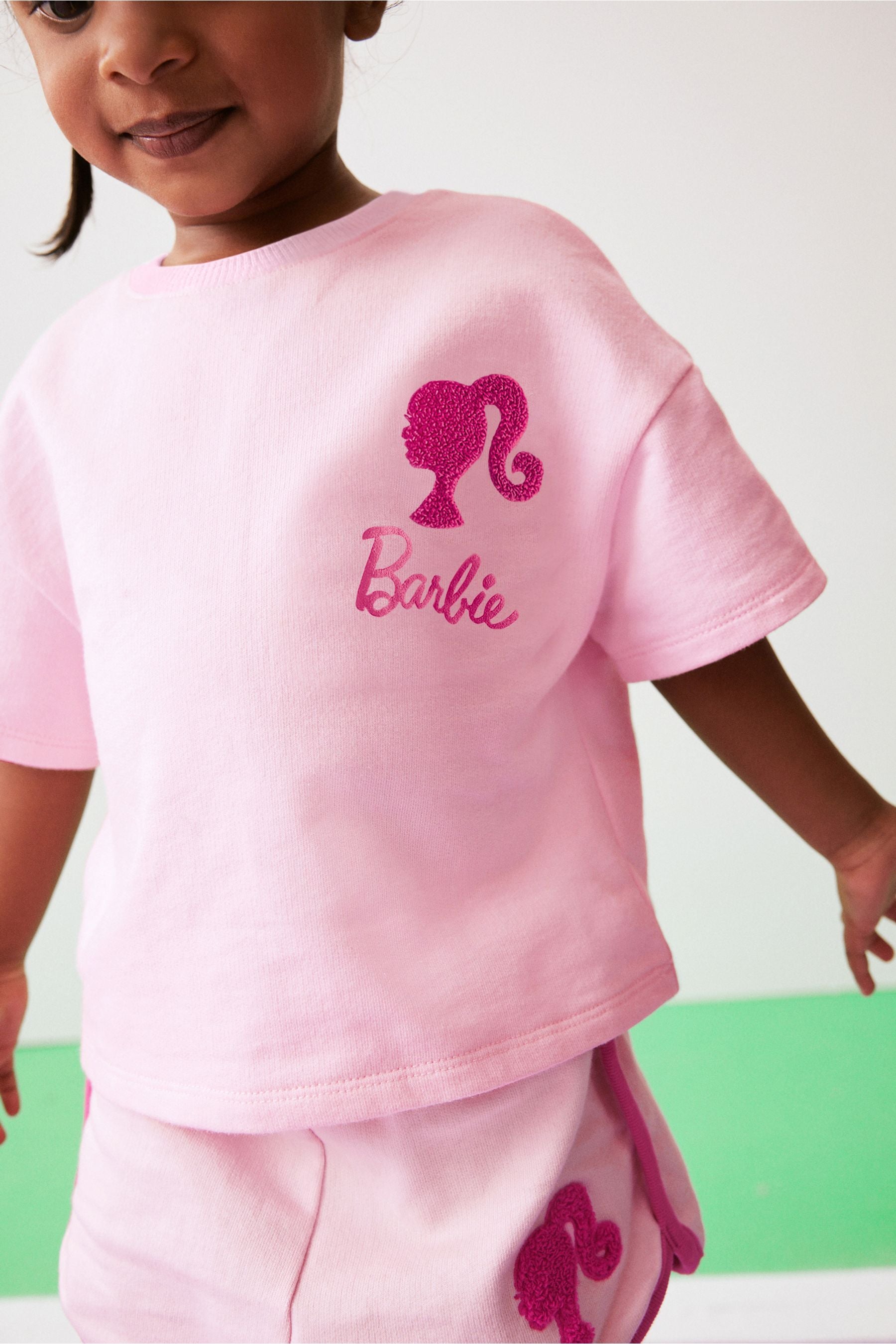 Pink Barbie T-Shirt and Shorts Set (3mths-7yrs)